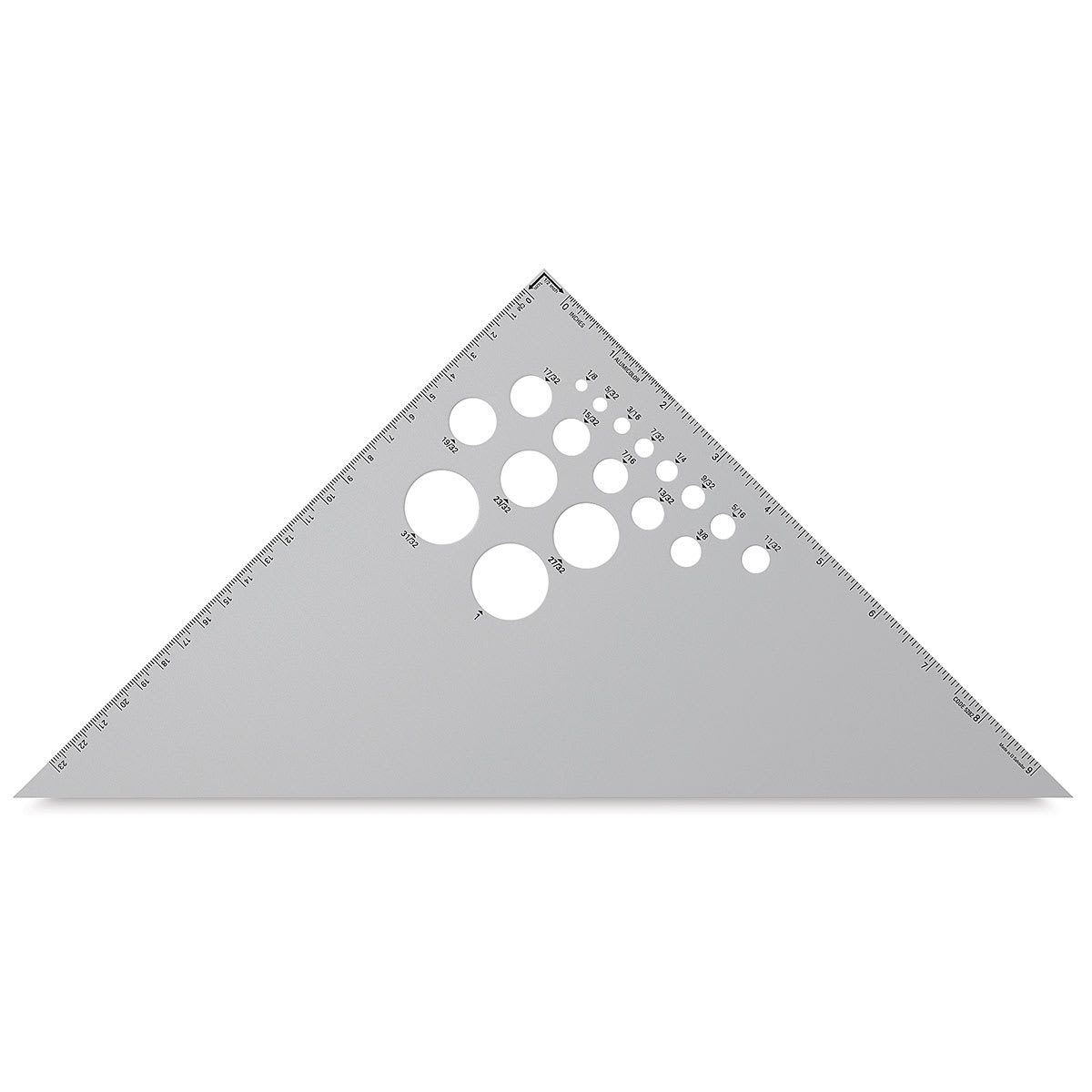 Aluminum Triangles 45/90 Degree 10"  Front View