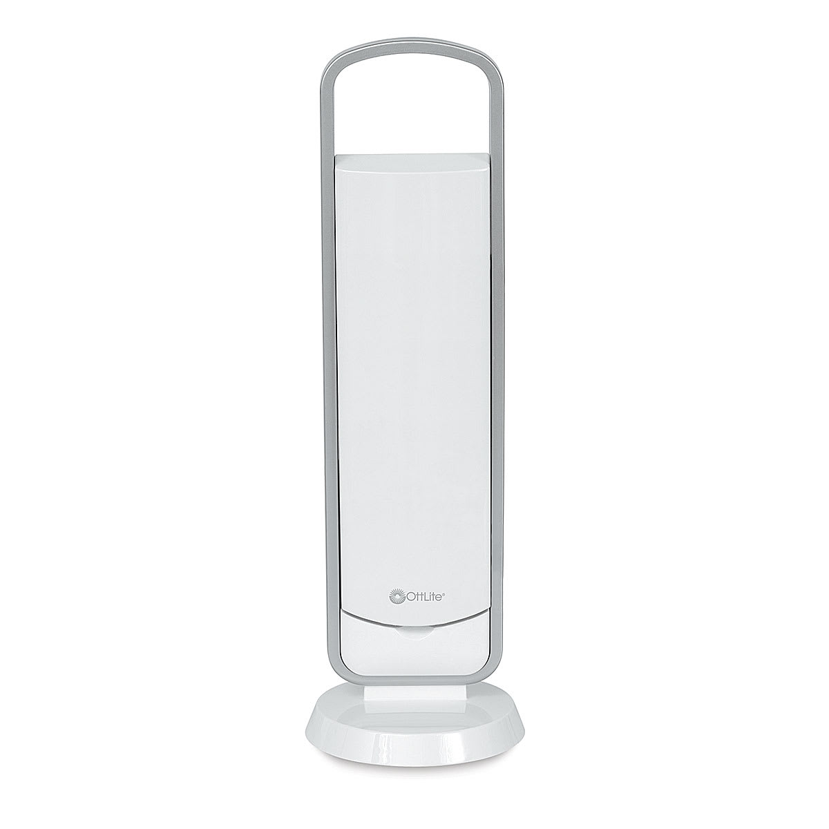 OttLite LED Task Light - White light folded down for storage