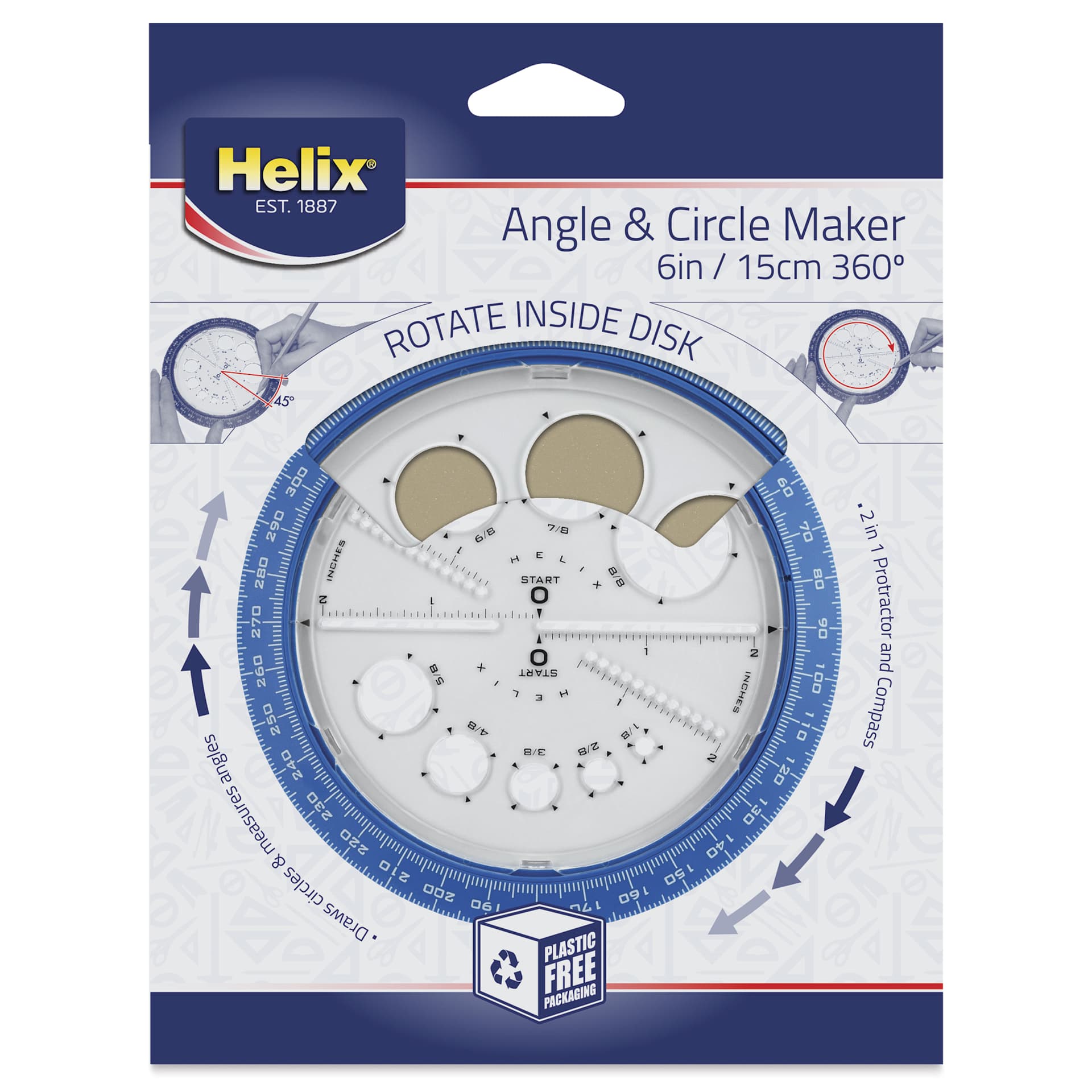 Helix Angle and Circle Maker, front of packaging