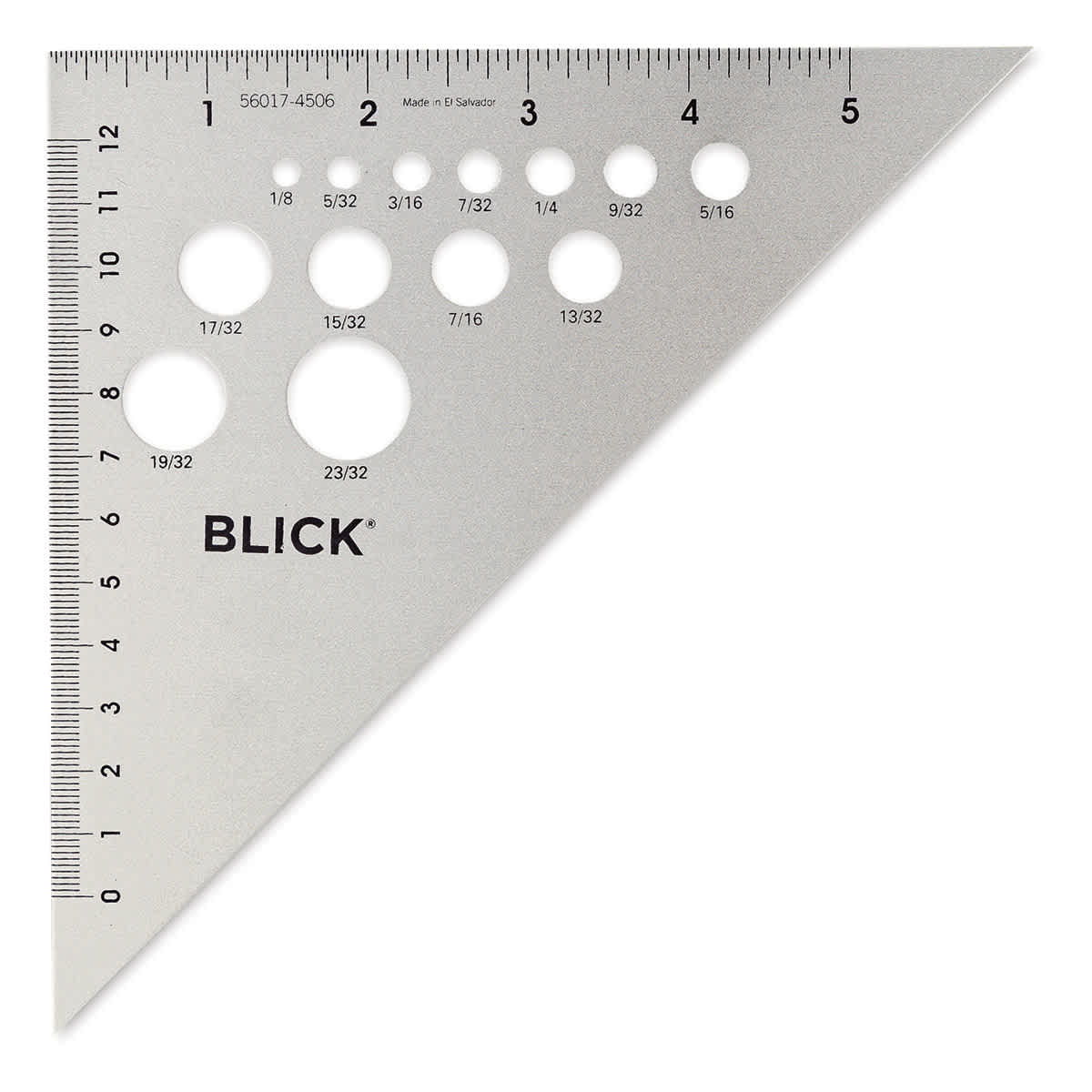 Blick Aluminum Triangles - 6", 45/90 - front