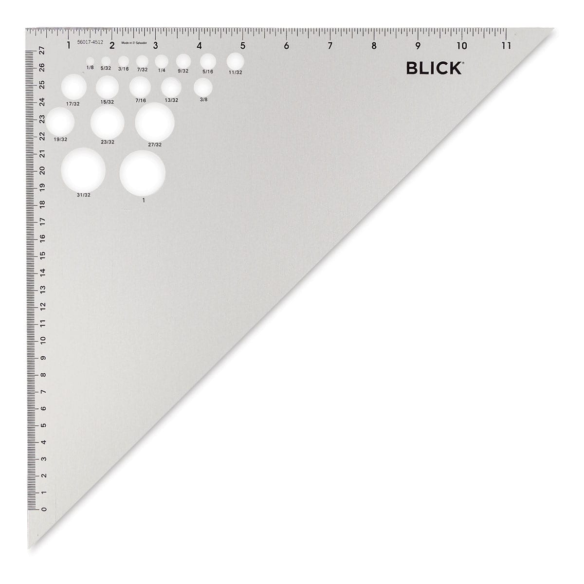 Blick Aluminum Triangles - 12", 45/90 - front