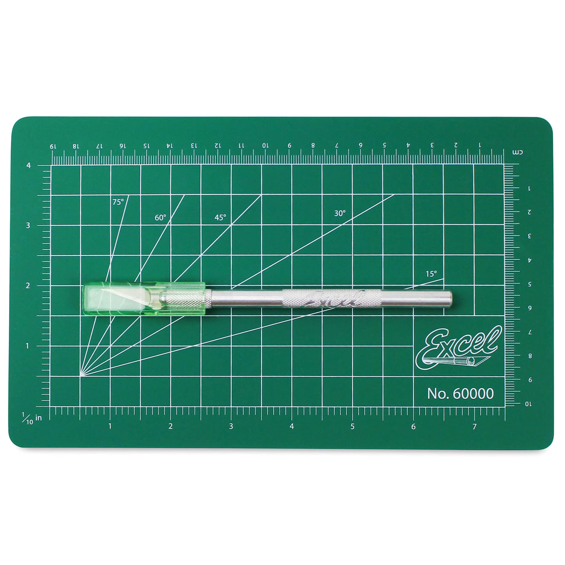 Excel Blades Mini Precision Cutting Mat Kit top view - Green
