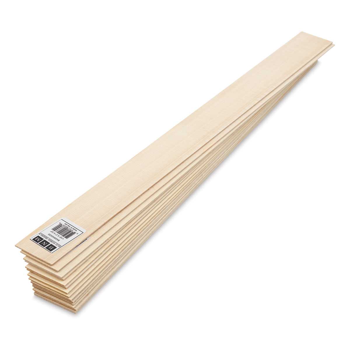 Bud Nosen Basswood Sheets - 1/16" x 2" x 24", 15 Sheets