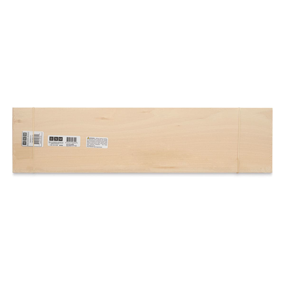Bud Nosen Basswood Sheets - 1/16" x 6" x 24", 10 Sheets - top view