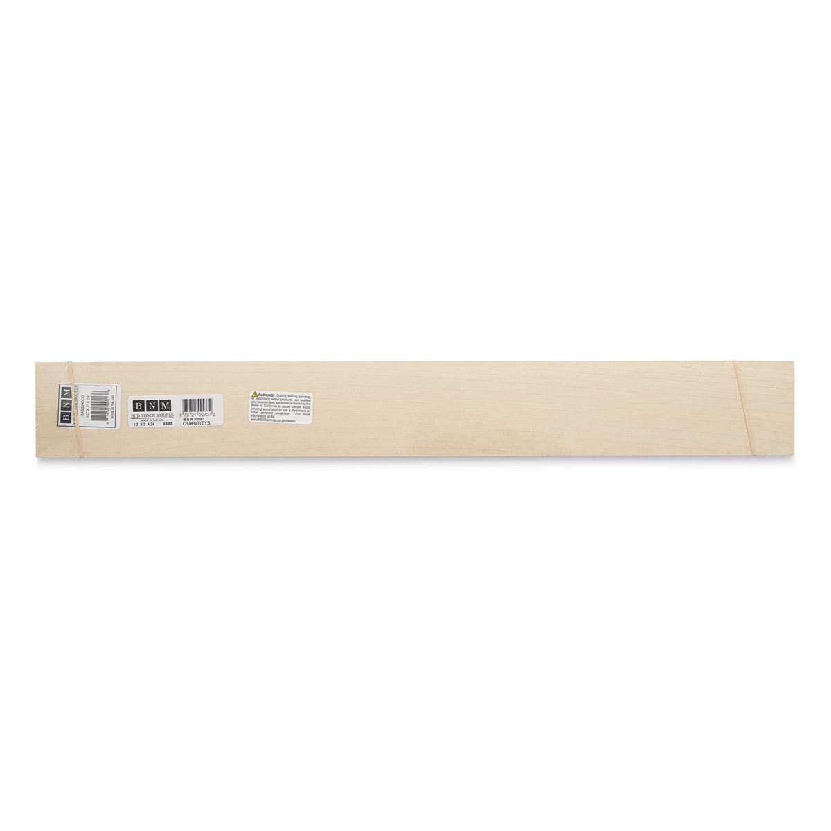 Bud Nosen Basswood Sheets - 1/2" x 3" x 24", 5 Sheets - top view