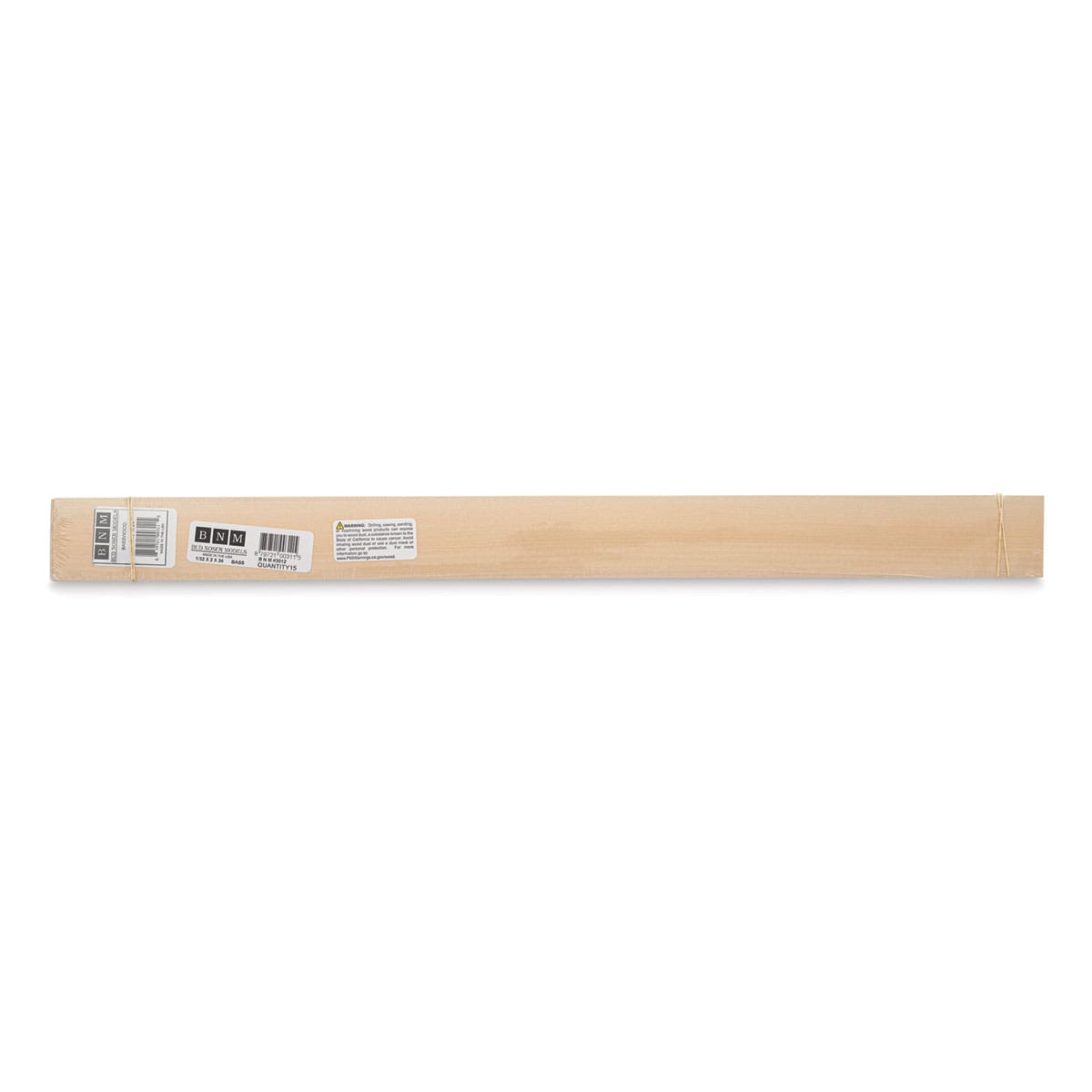 Bud Nosen Basswood Sheets - 1/32" x 2" x 24", 15 Sheets - top view