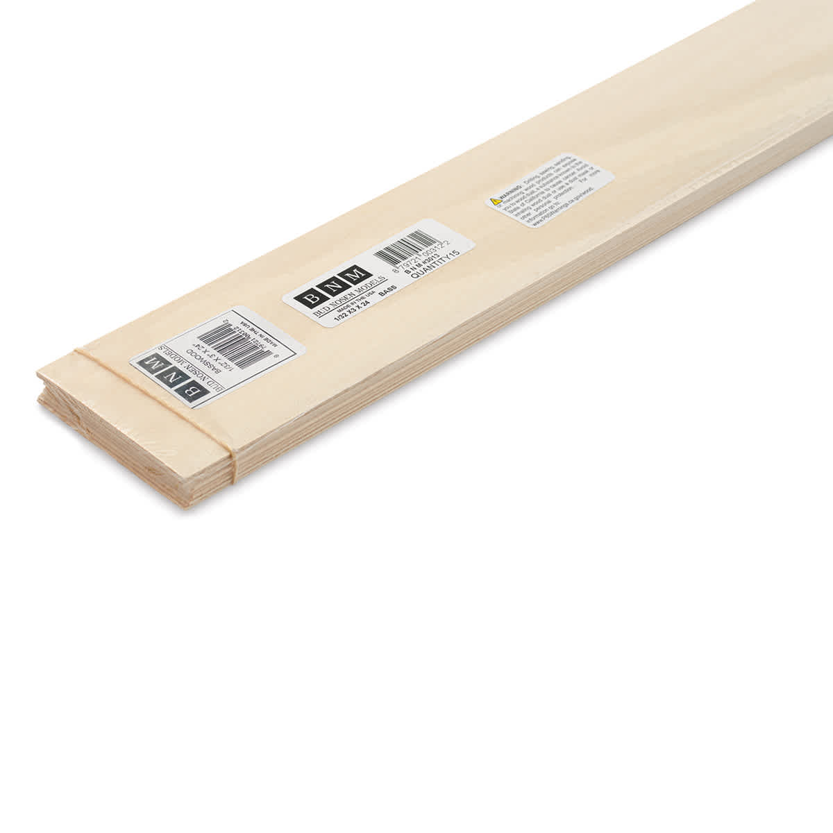 Bud Nosen Basswood Sheets - 1/32" x 3" x 24", 15 Sheets - close-up