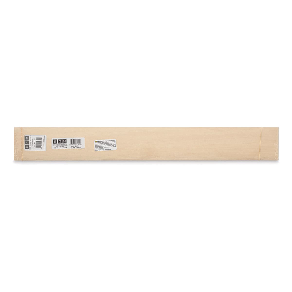 Bud Nosen Basswood Sheets - 1/32" x 3" x 24", 15 Sheets - top view