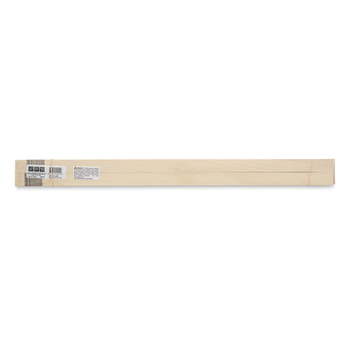 Bud Nosen Basswood Sheets - 1/4" x 1" x 24", 10 Sheets - top view