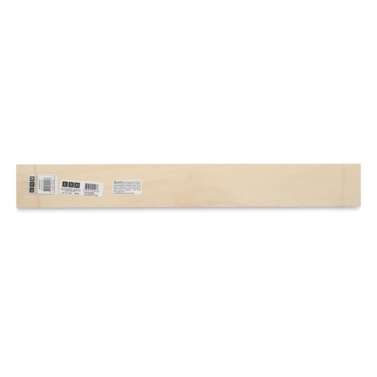 Bud Nosen Basswood Sheets - 1/4" x 2" x 24", 10 Sheets - top view
