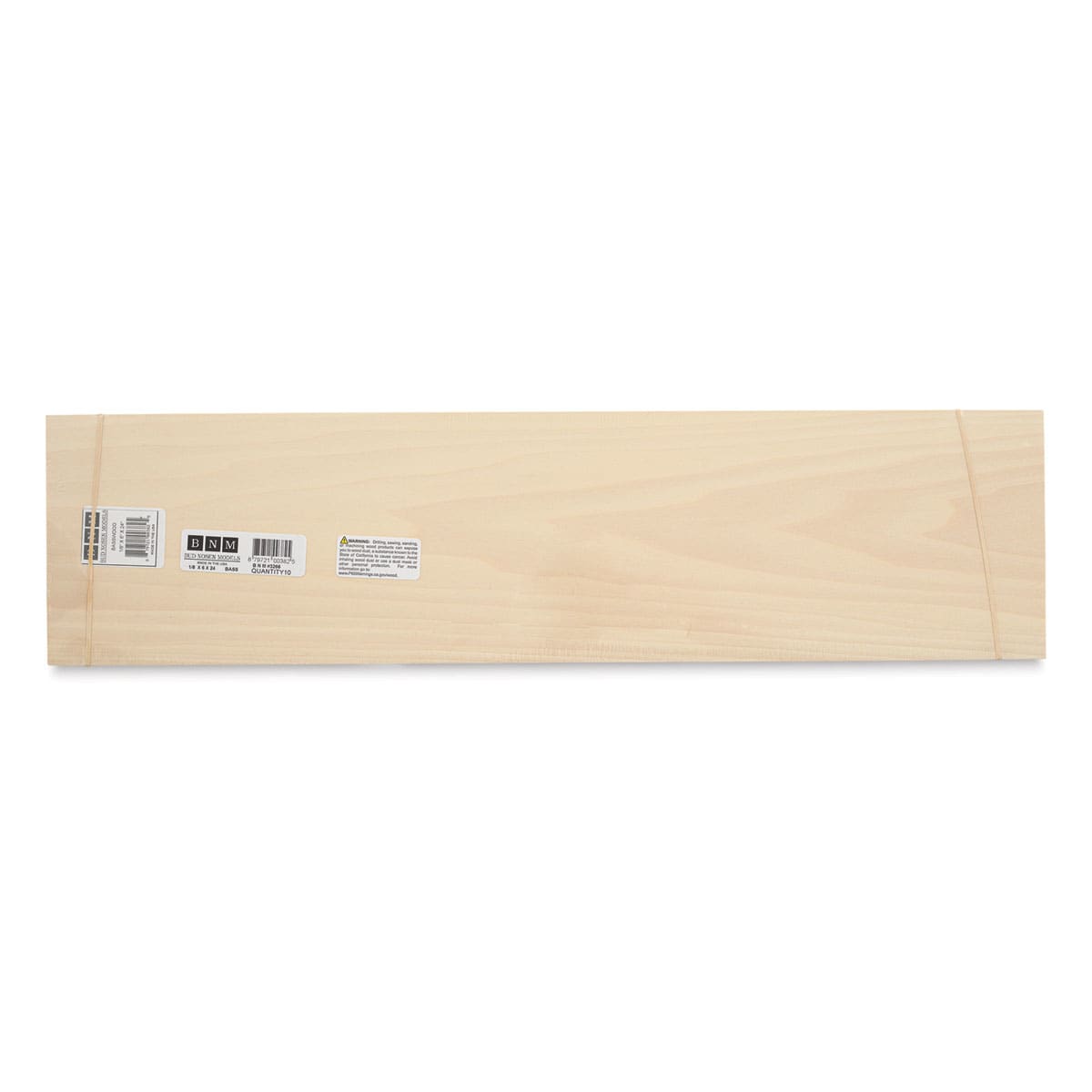 Bud Nosen Basswood Sheets - 1/8" x 6" x 24", 10 Sheets - top view
