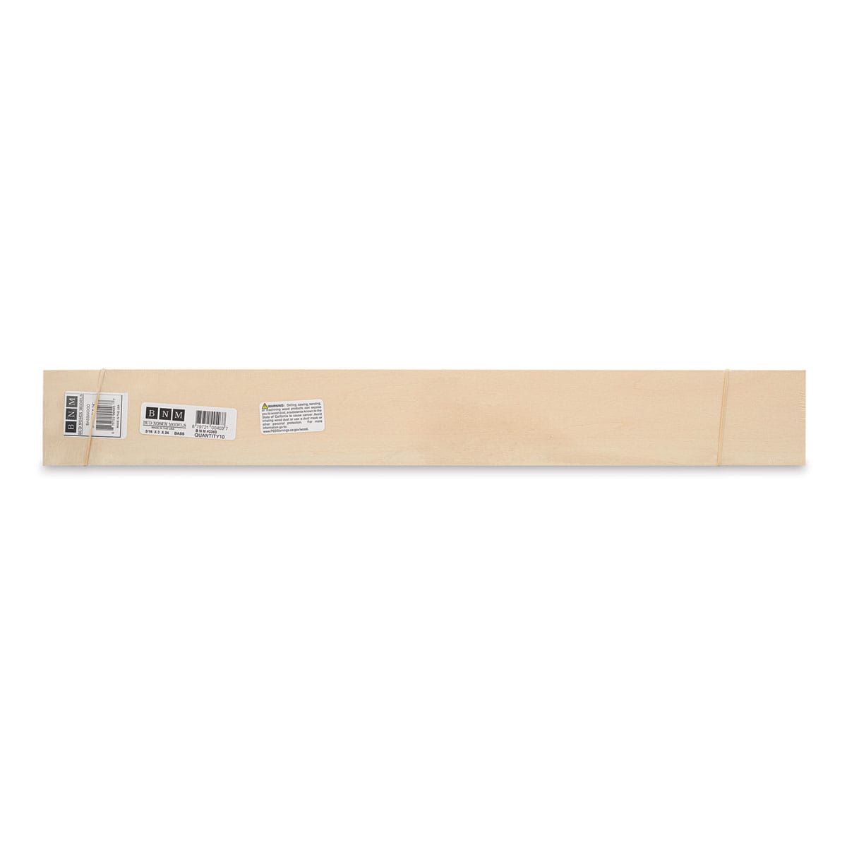Bud Nosen Basswood Sheets - 3/16" x 3" x 24", 10 Sheets - top view