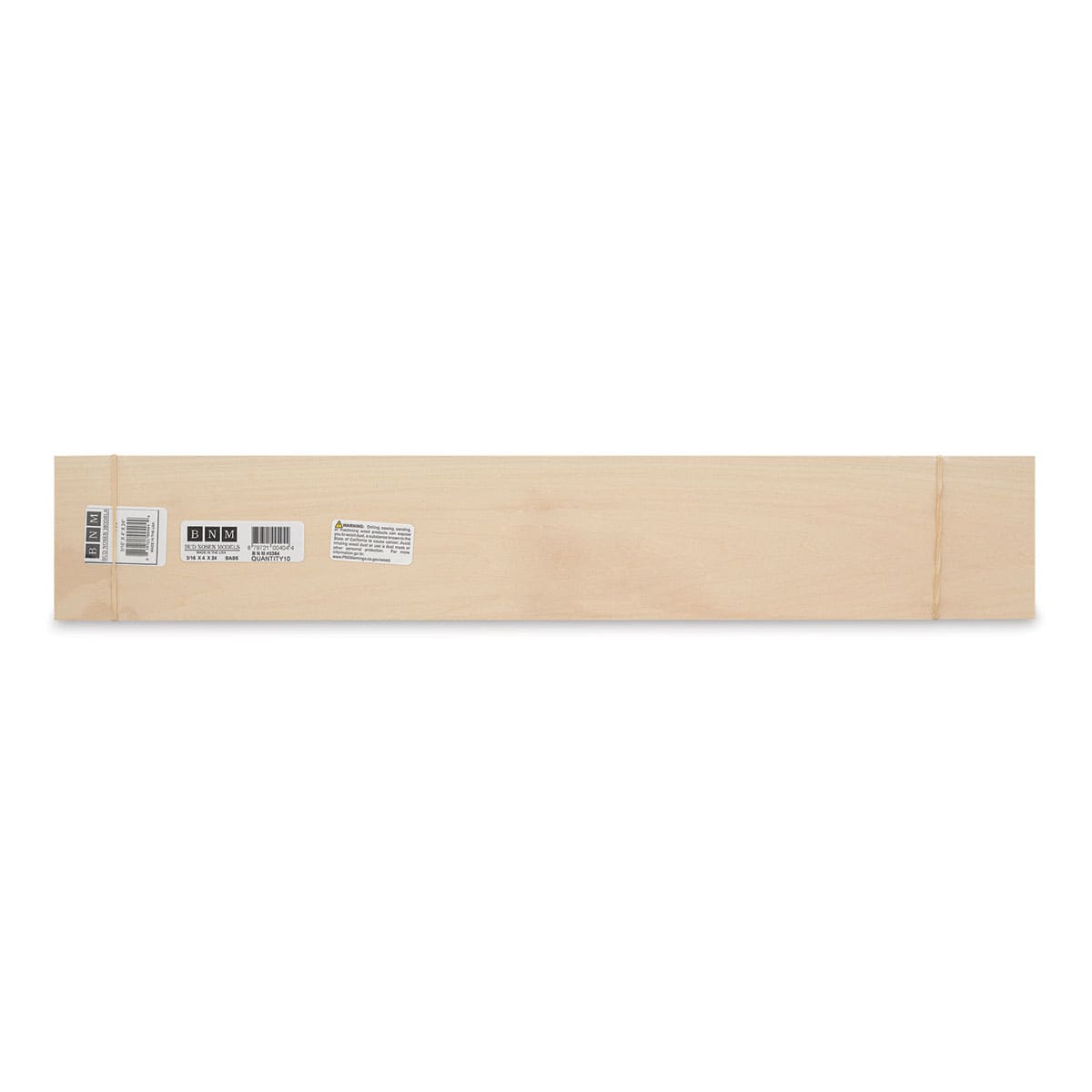 Bud Nosen Basswood Sheets - 3/16" x 4" x 24", 10 Sheets - top view