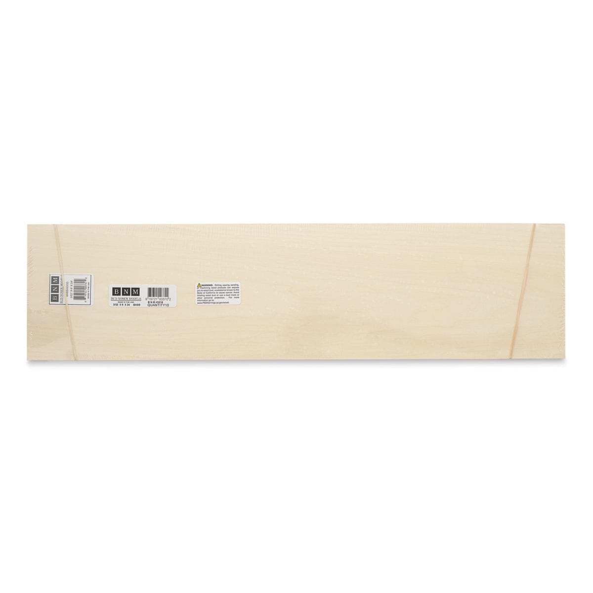 Bud Nosen Basswood Sheets - 3/32" x 6" x 24", 10 Sheets - top view