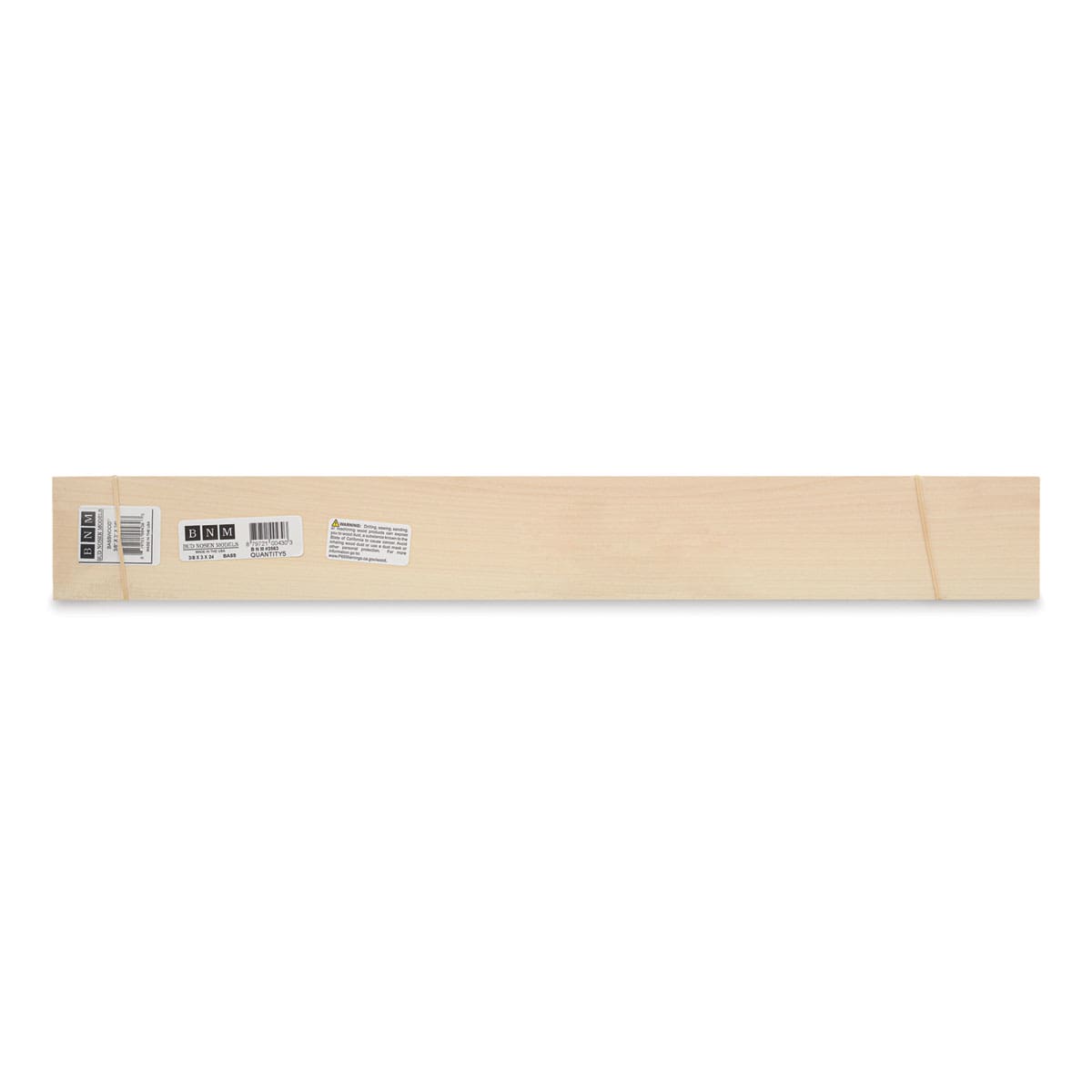 Bud Nosen Basswood Sheets - 3/8" x 3" x 24", 5 Sheets - top view