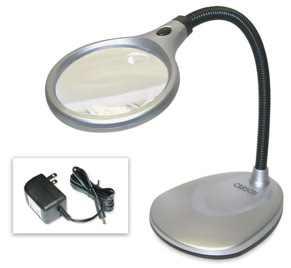 DeskBrite 200 LED Magnifier, 2X/5X
