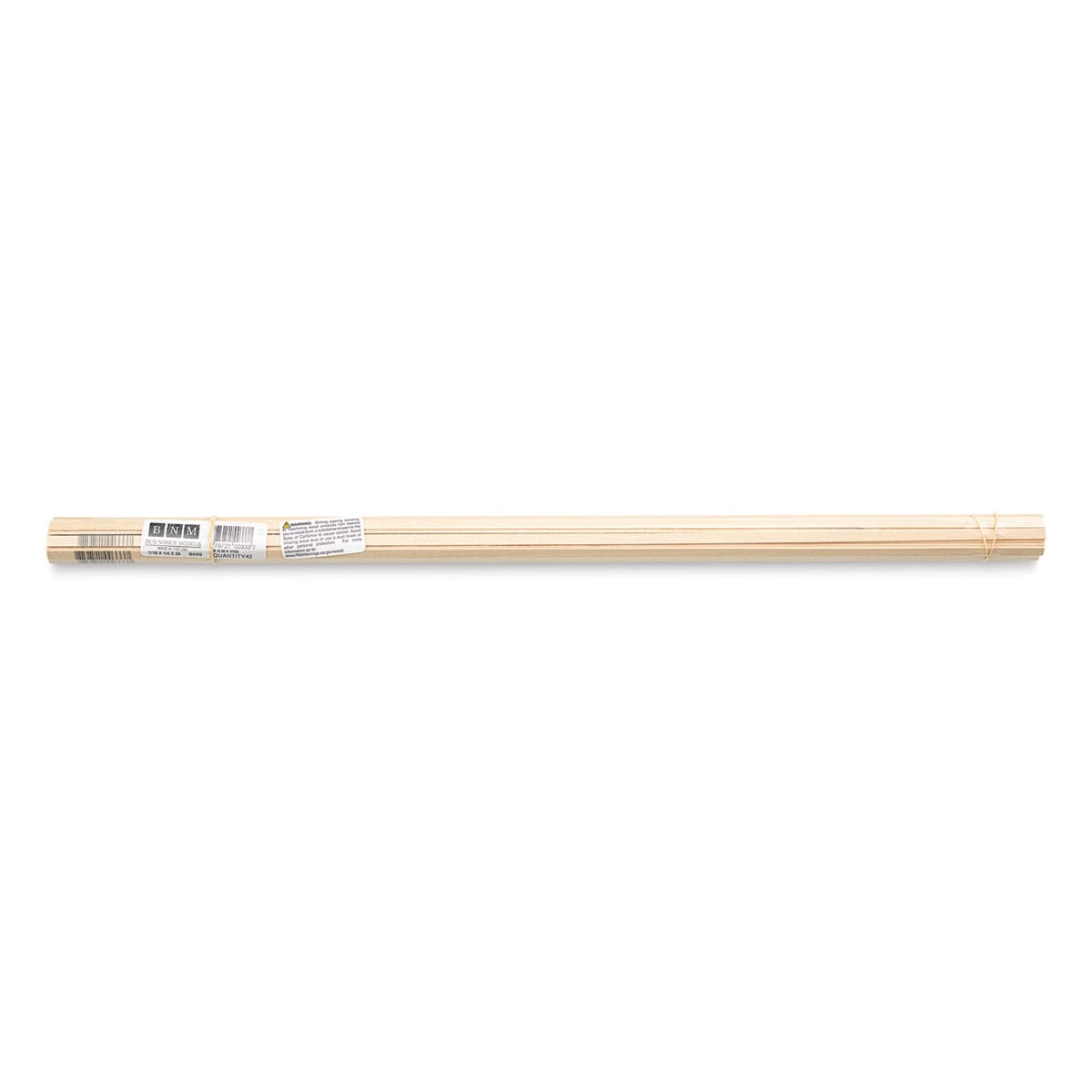Bud Nosen Basswood Sticks - 1/16" x 1/4" x 24", 42 Sticks - top view