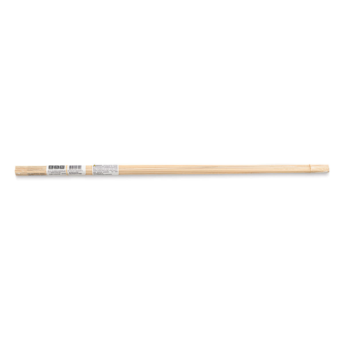 Bud Nosen Basswood Sticks - 1/16" x 1/16" x 24", 60 Sticks - top view