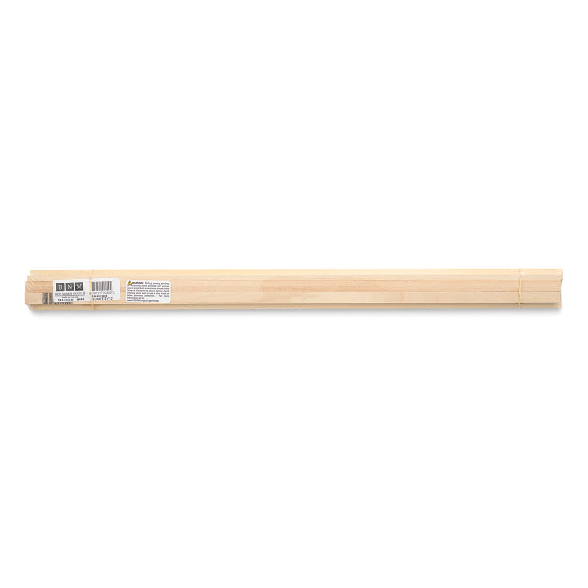 Bud Nosen Basswood Sticks - 1/32" x 3/16" x 24", 50 Sticks - top view