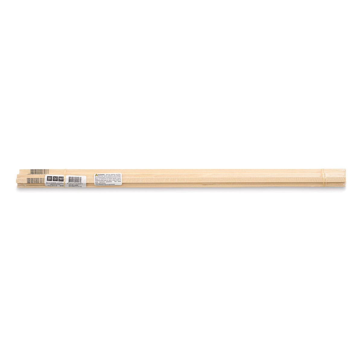 Bud Nosen Basswood Sticks - 1/4" x 3/8" x 24", 16 Sticks - top view