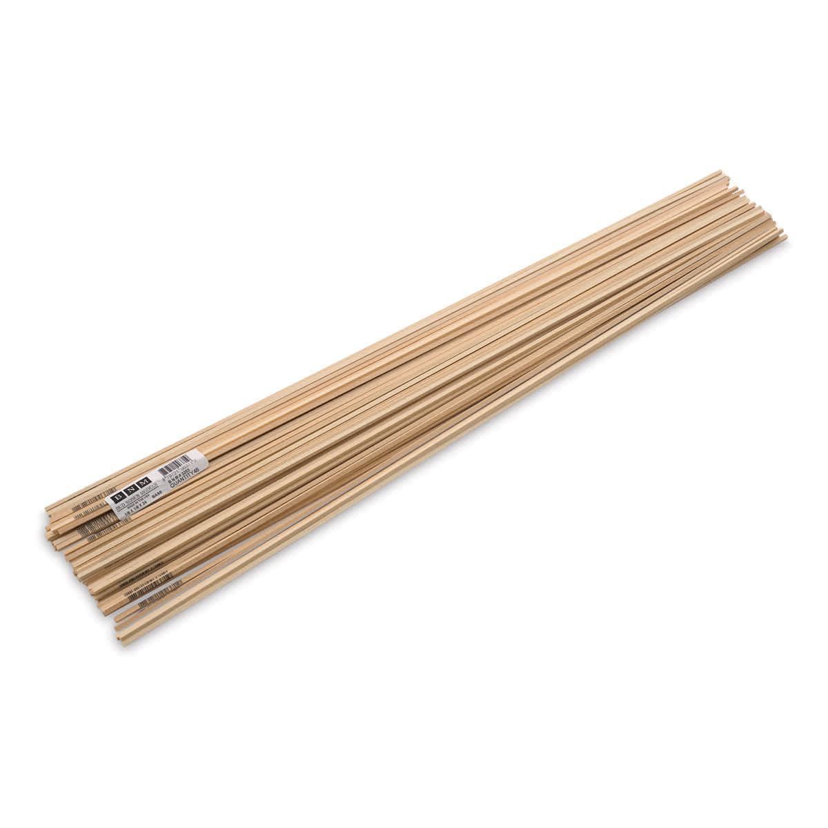 Bud Nosen Basswood Sticks - 1/8" x 1/8" x 24", 48 Sticks