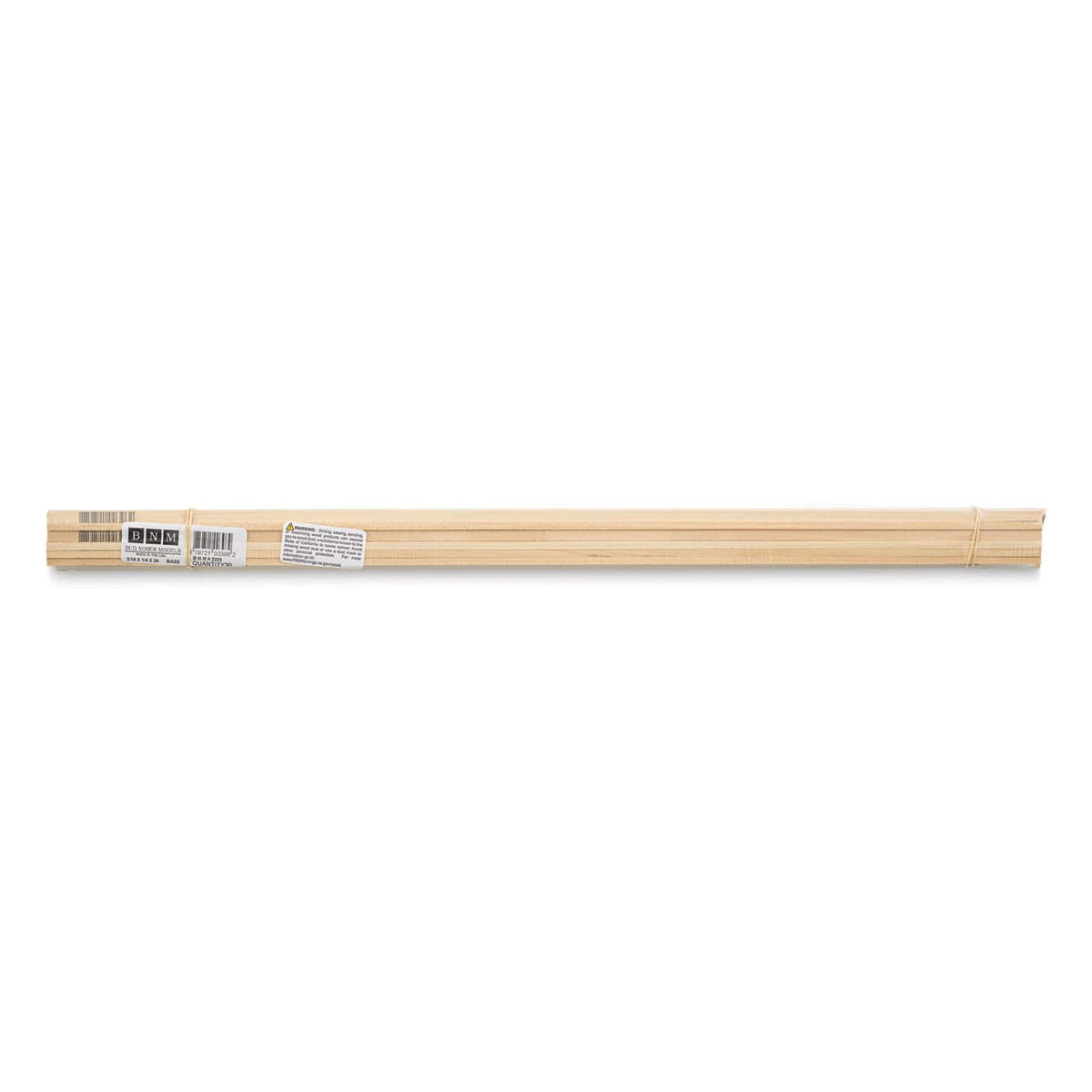 Bud Nosen Basswood Sticks - 3/16" x 1/4" x 24", 30 Sticks - top view