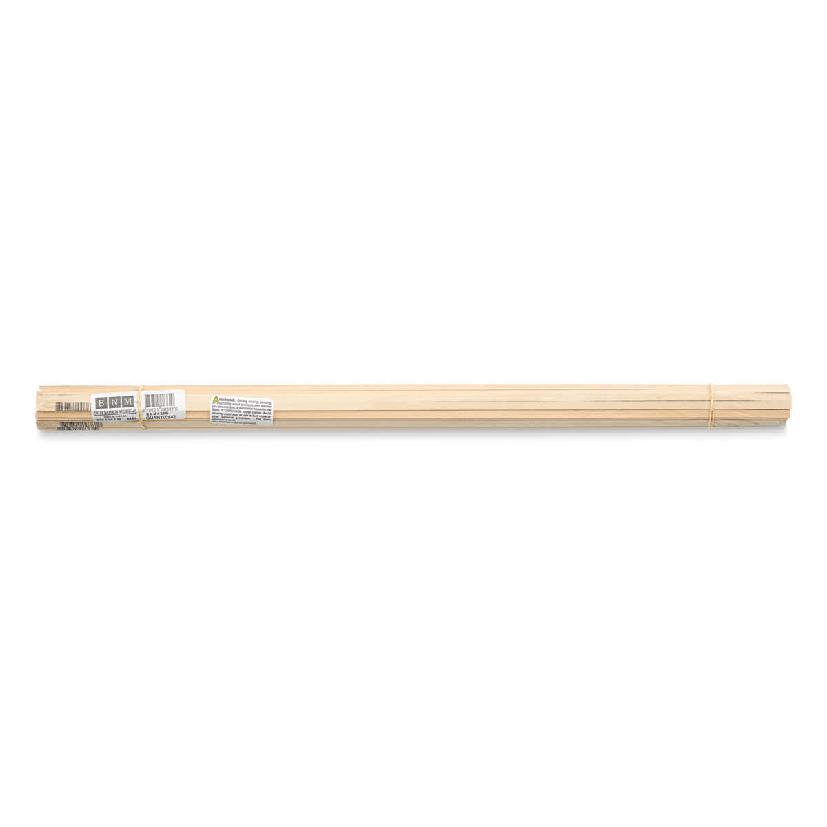 Bud Nosen Basswood Sticks - 3/32" x 1/4" x 24", 42 Sticks - top view