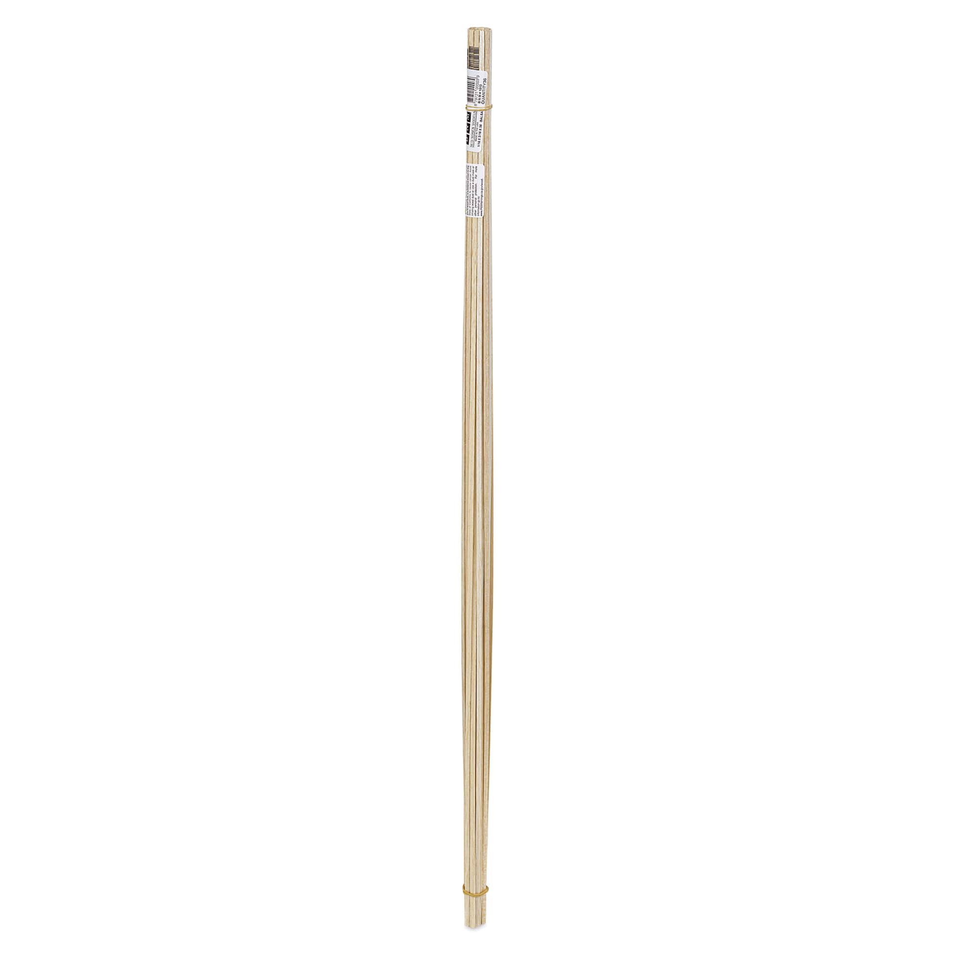 Bud Nosen Balsa Wood Sticks - 1/16" x 3/16" x 36", Pkg of 36 (full length)