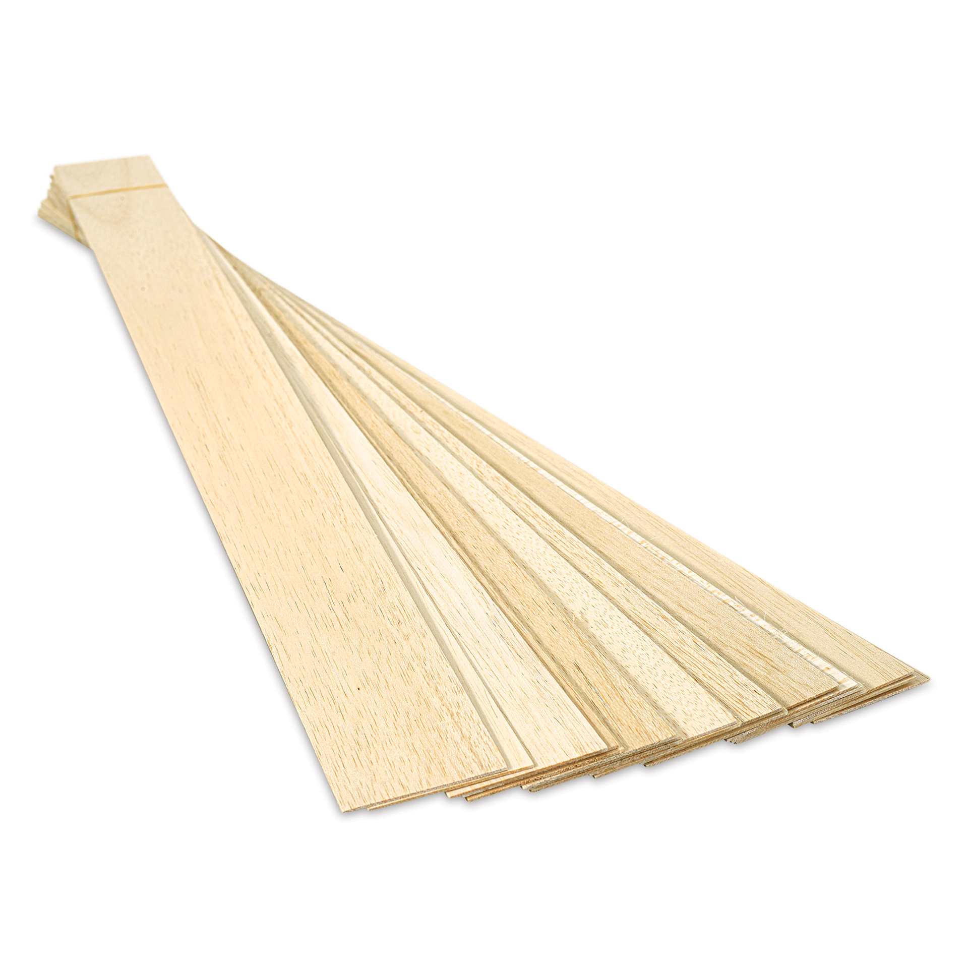 Bud Nosen Balsa Wood Sheets - 1/16" x 3" x 36", Pkg of 20