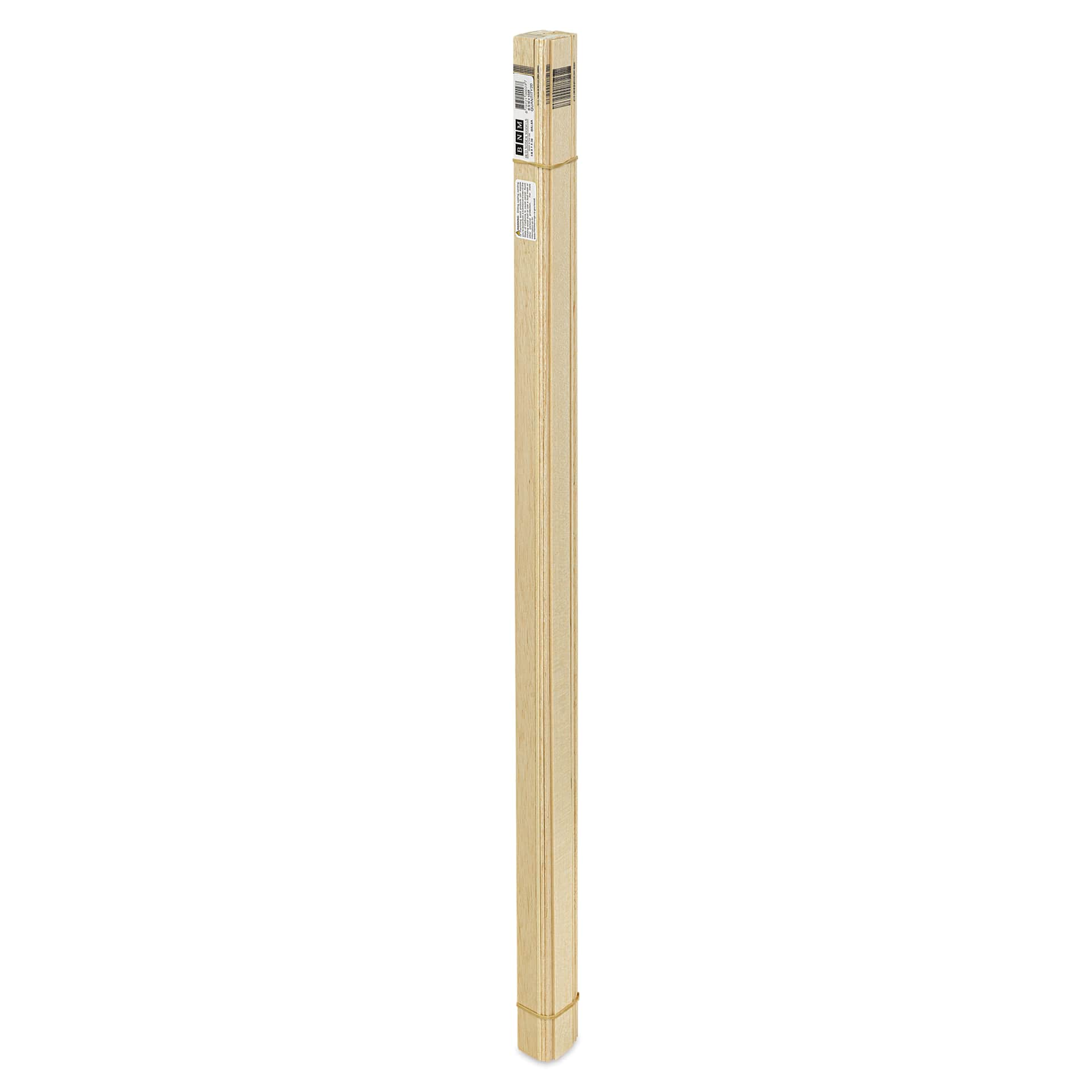 Bud Nosen Balsa Wood Sticks - 1/8" x 1" x 36", Pkg of 20 (full length)