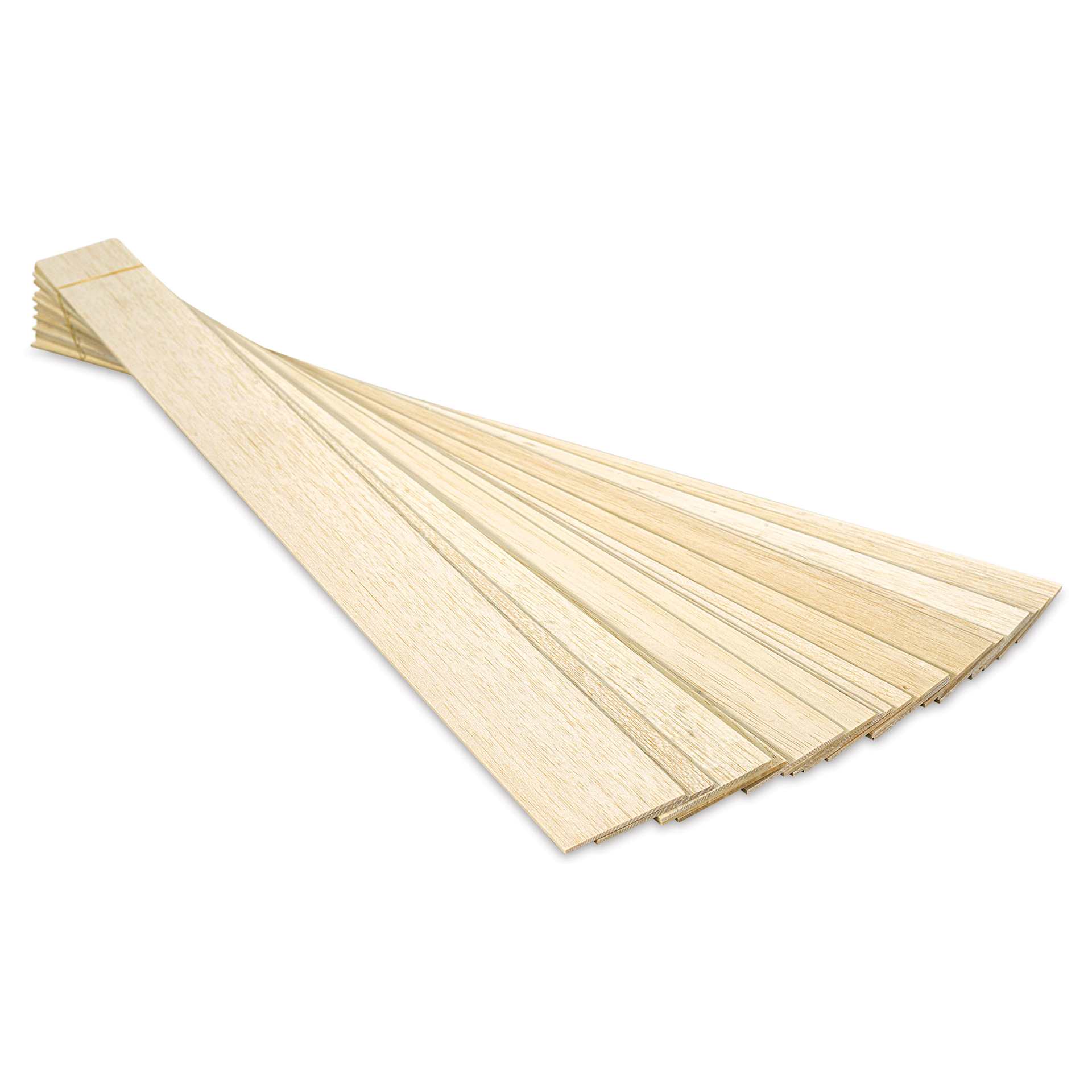 Bud Nosen Balsa Wood Sheets - 1/8" x 3" x 36", Pkg of 20