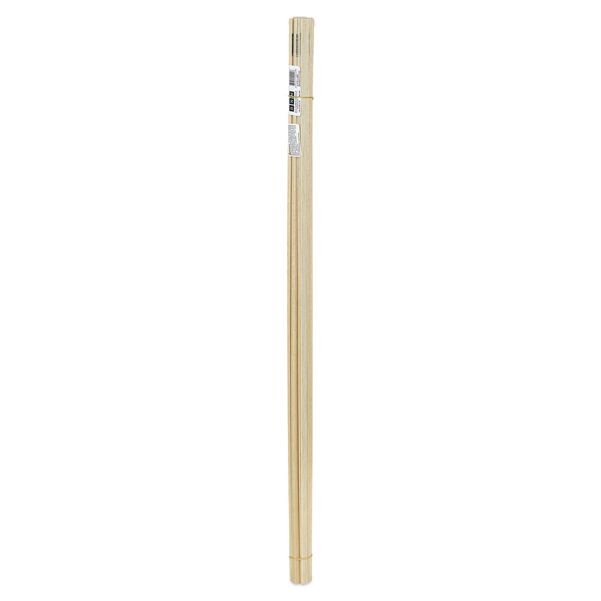 Bud Nosen Balsa Wood Sticks - 1/8" x 3/8" x 36", Pkg of 20 (full length)