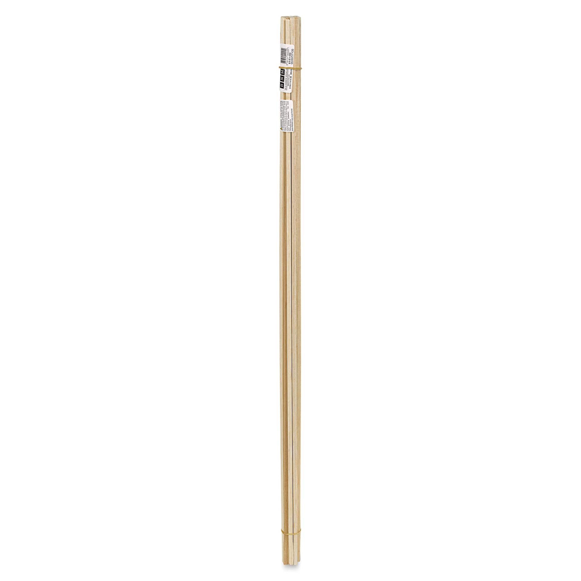 Bud Nosen Balsa Wood Sticks - 3/16" x 1/4" x 36", Pkg of 20 (full length)