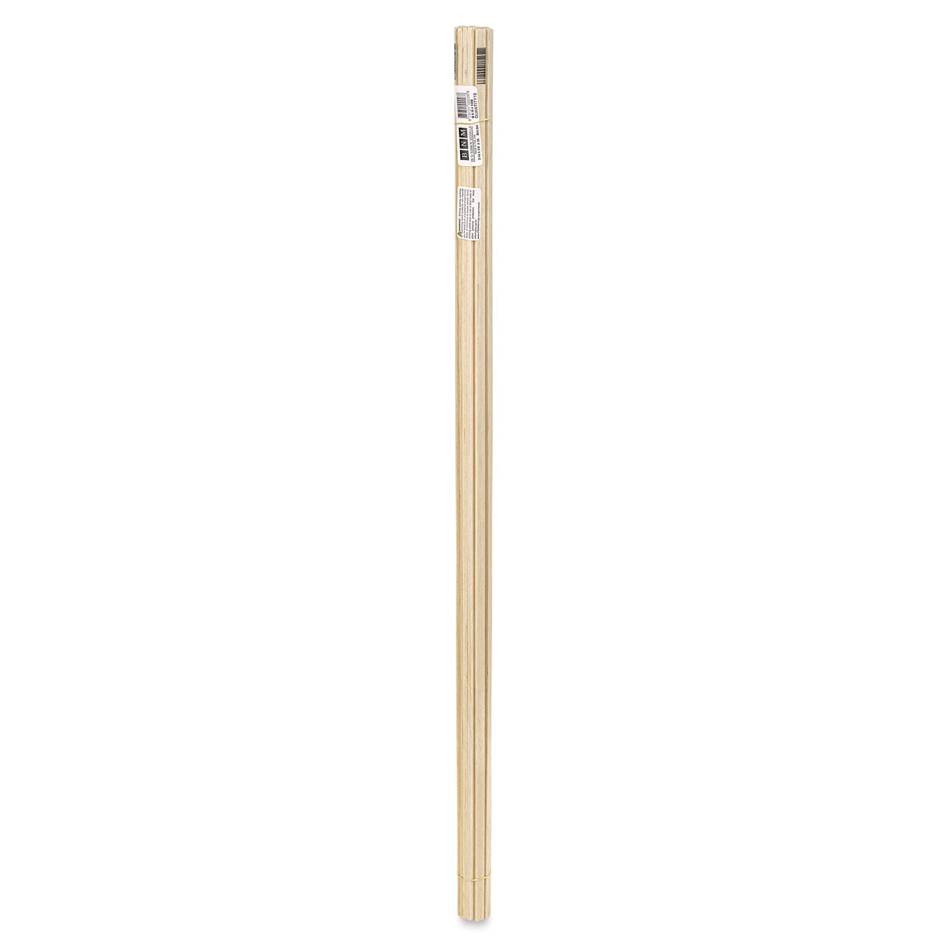 Bud Nosen Balsa Wood Sticks - 3/16" x 3/8" x 36", Pkg of 15 (full length)