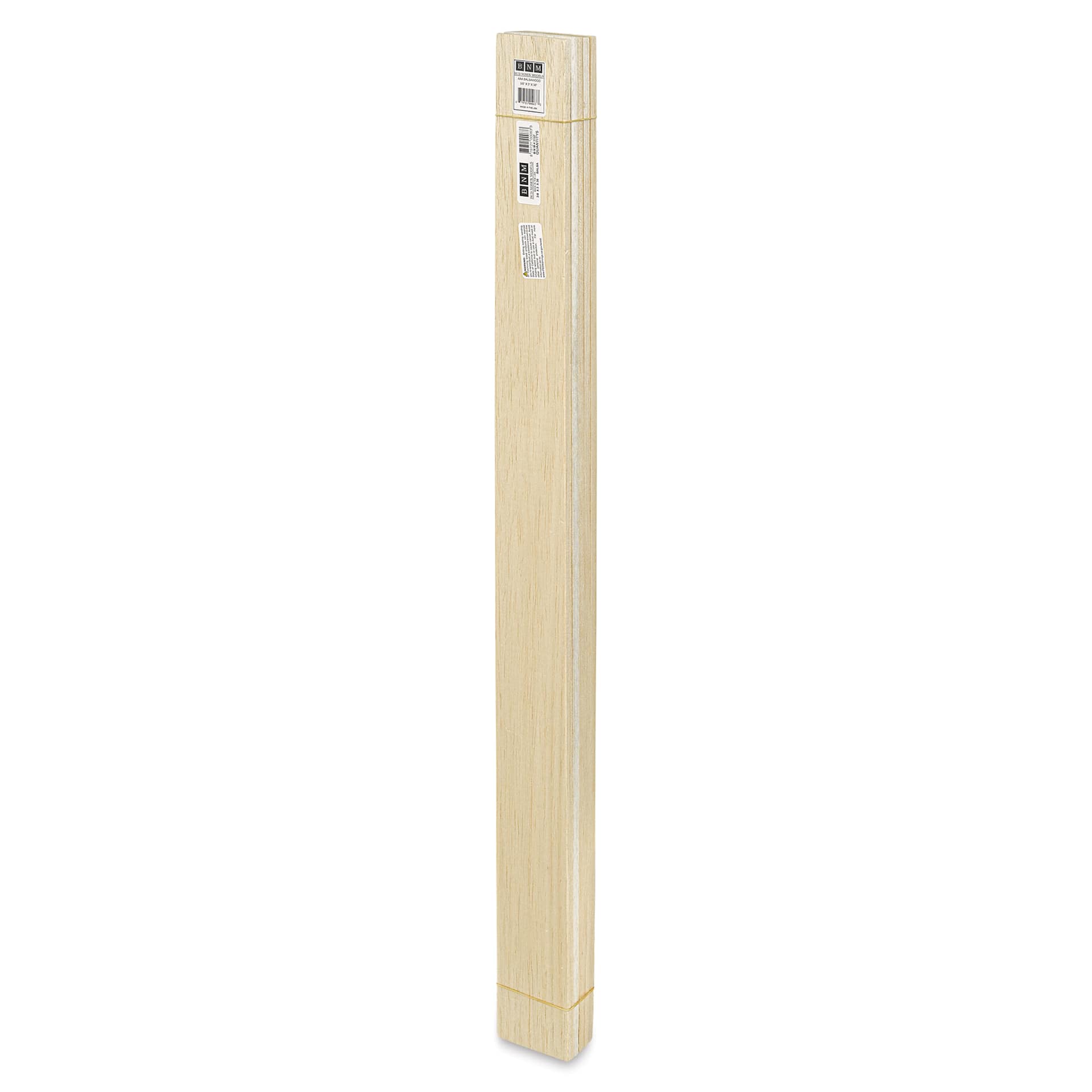 Bud Nosen Balsa Wood Sheets - 3/8" x 3" x 36", Pkg of 5 (full length)