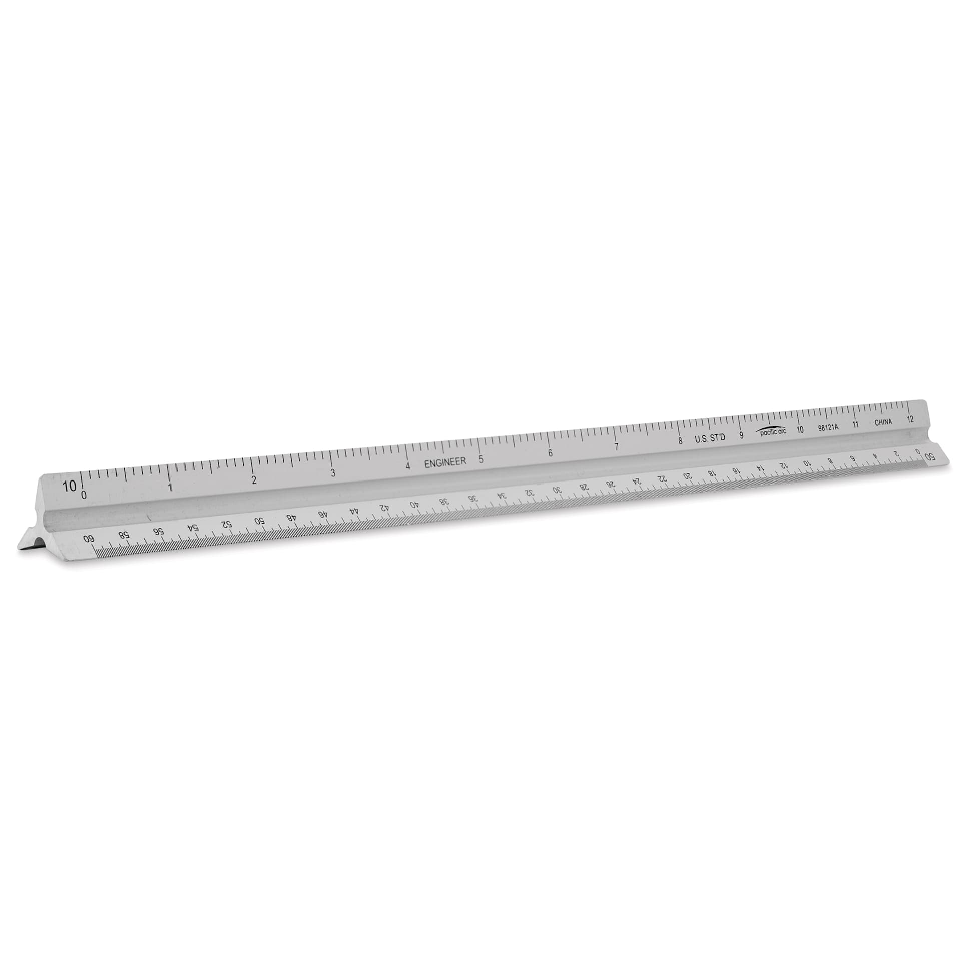 Pacific Arc Scale Engineering Ruler - 12", laying down