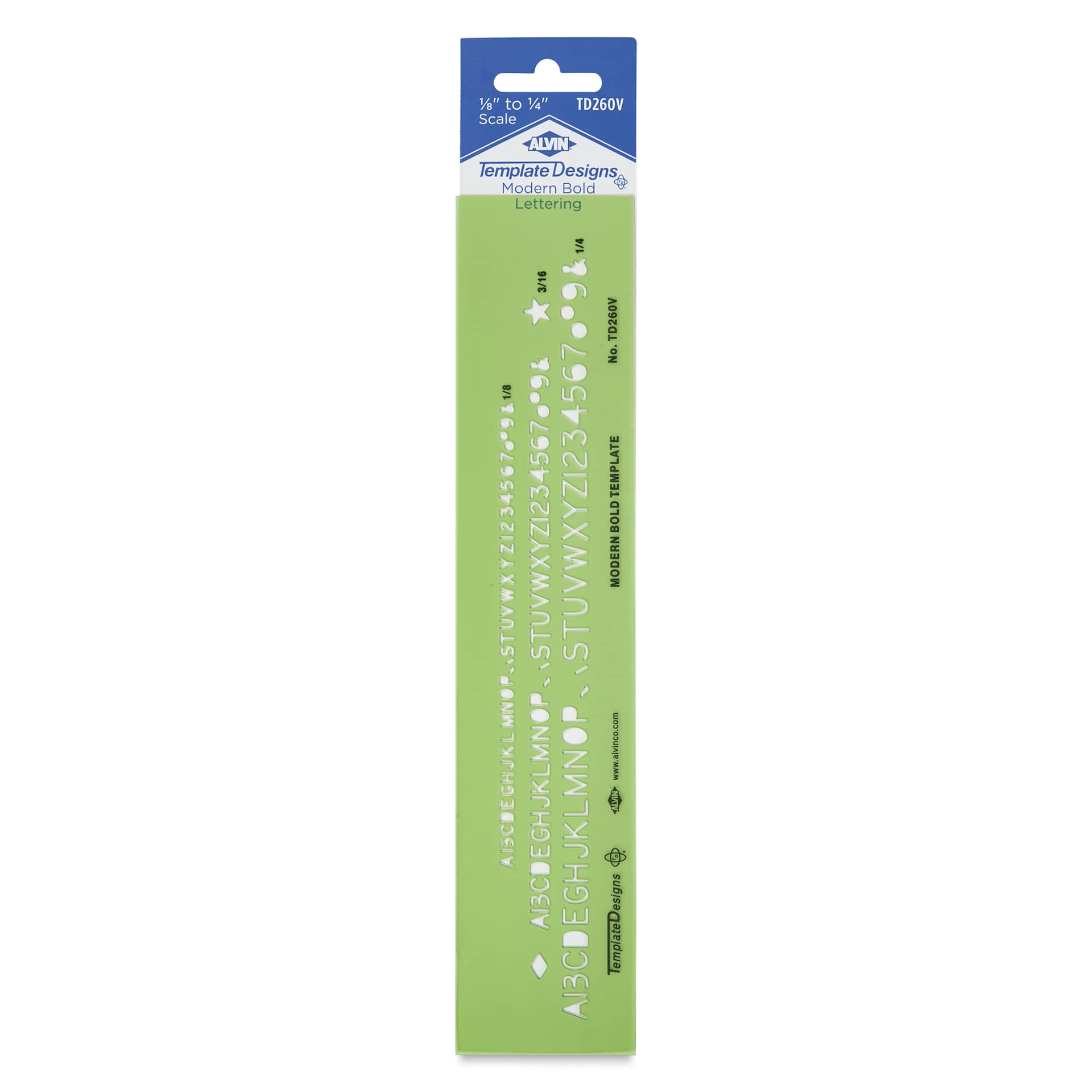 Alvin Lettering Guide - Bold, front of package