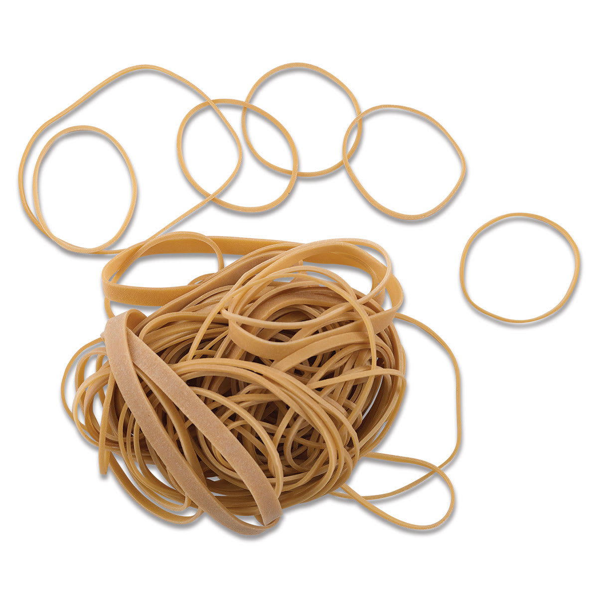 Officemate Rubber Bands - Natural, Assorted Sizes, 1-3/8 oz Bag