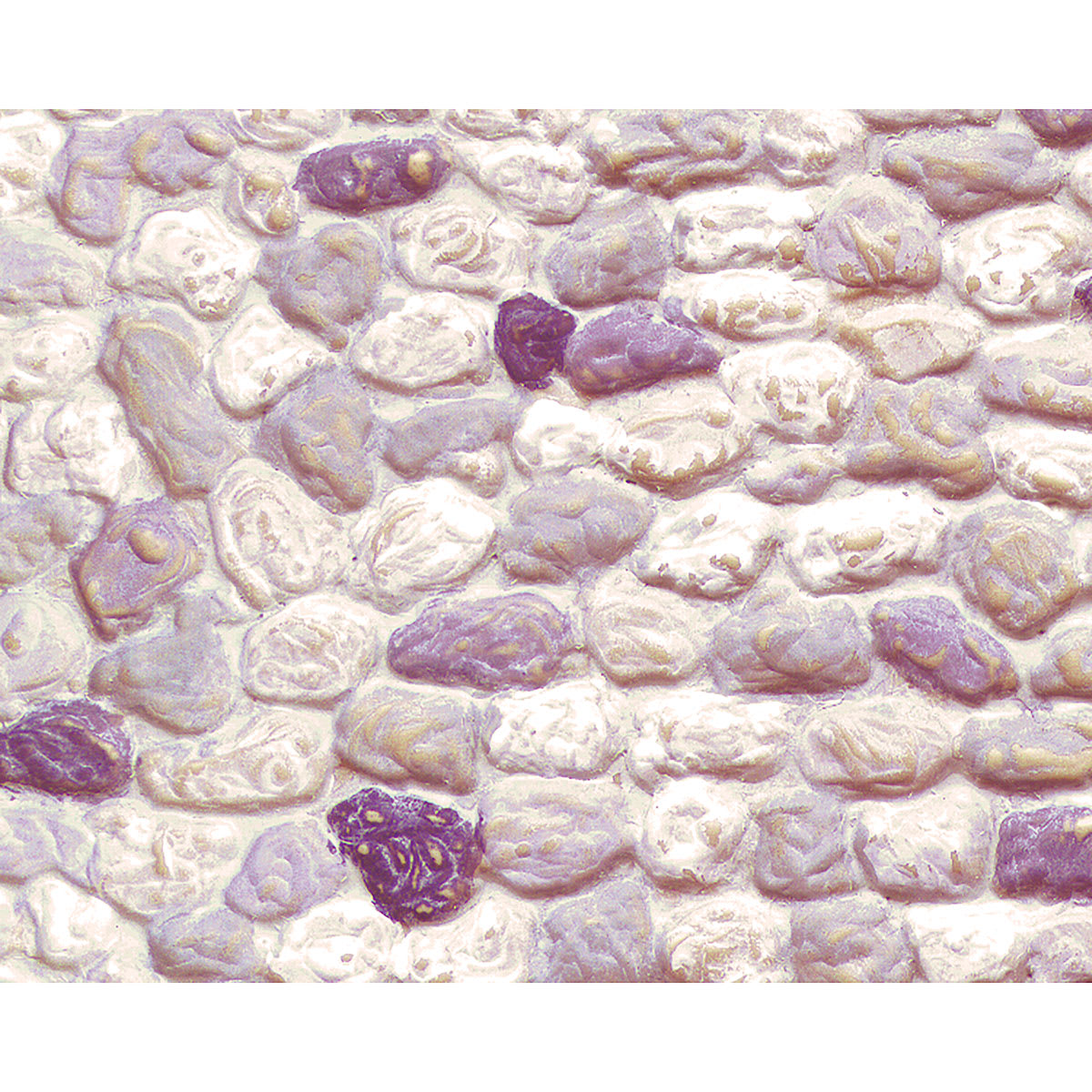 Plastruct Patterned Sheets, Stone Wall, 1:35 Scale, finished example