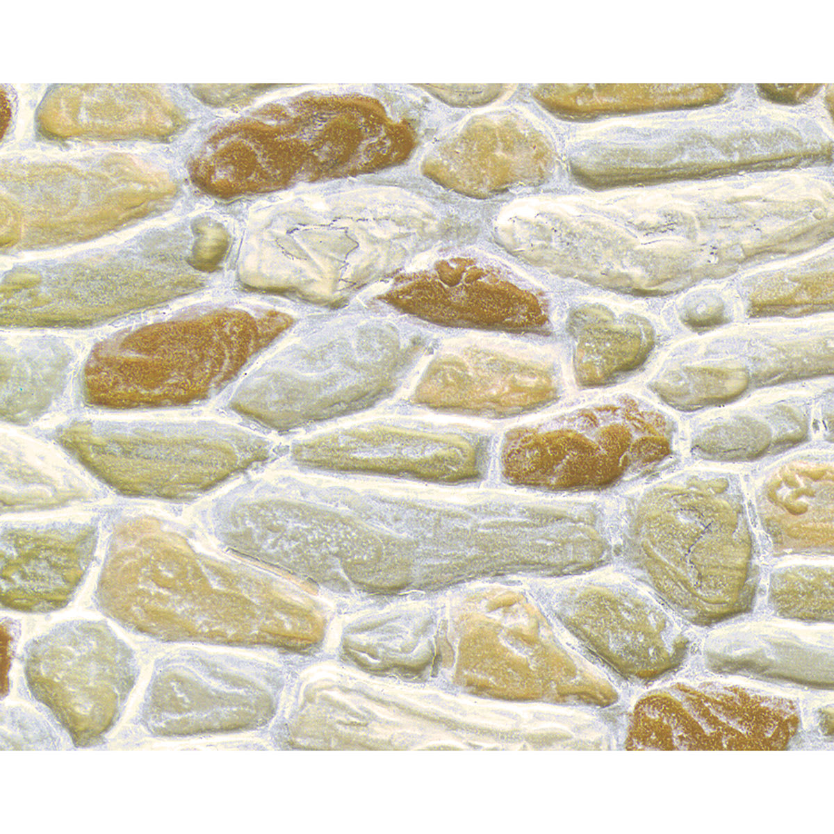 Plastruct Patterned Sheets, Field Stone, 1:24 Scale, finished example