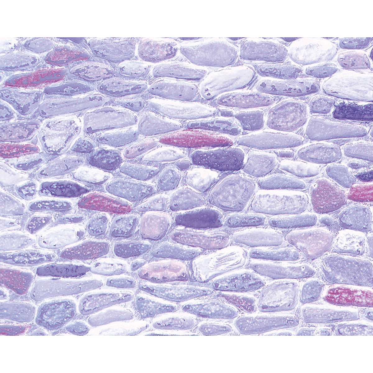 Plastruct Patterned Sheets, Field Stone, 1:48 Scale, finished example