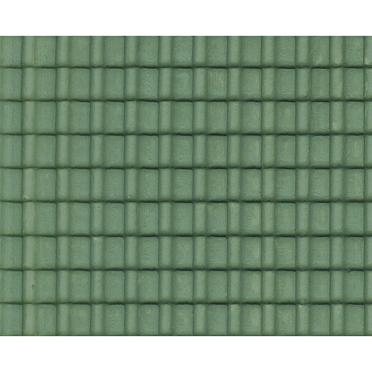 Plastruct Patterned Sheets, Ridged Clay Tile, 1:48 Scale, finished example