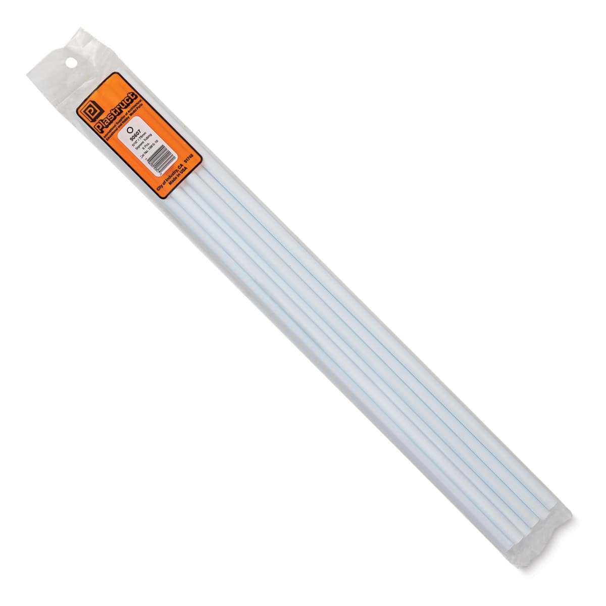 Round Styrene Tubing - 5/16", Pkg of 6 - front of packaging