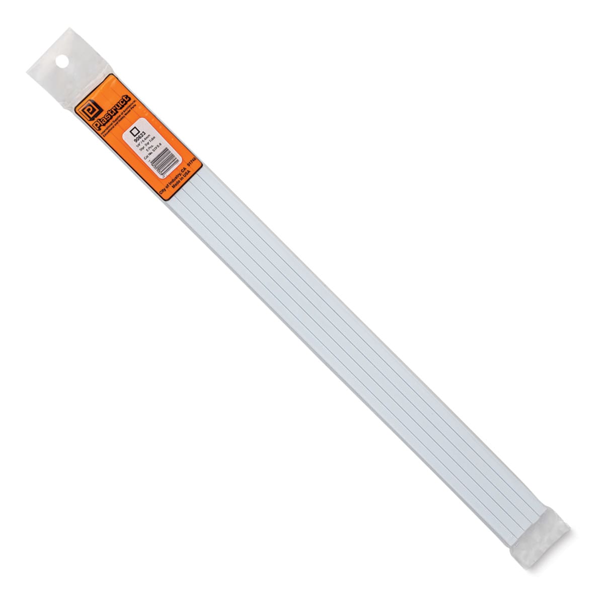 Rectangular Styrene Tubing - 1/4", Pkg of 5 - front of packaging