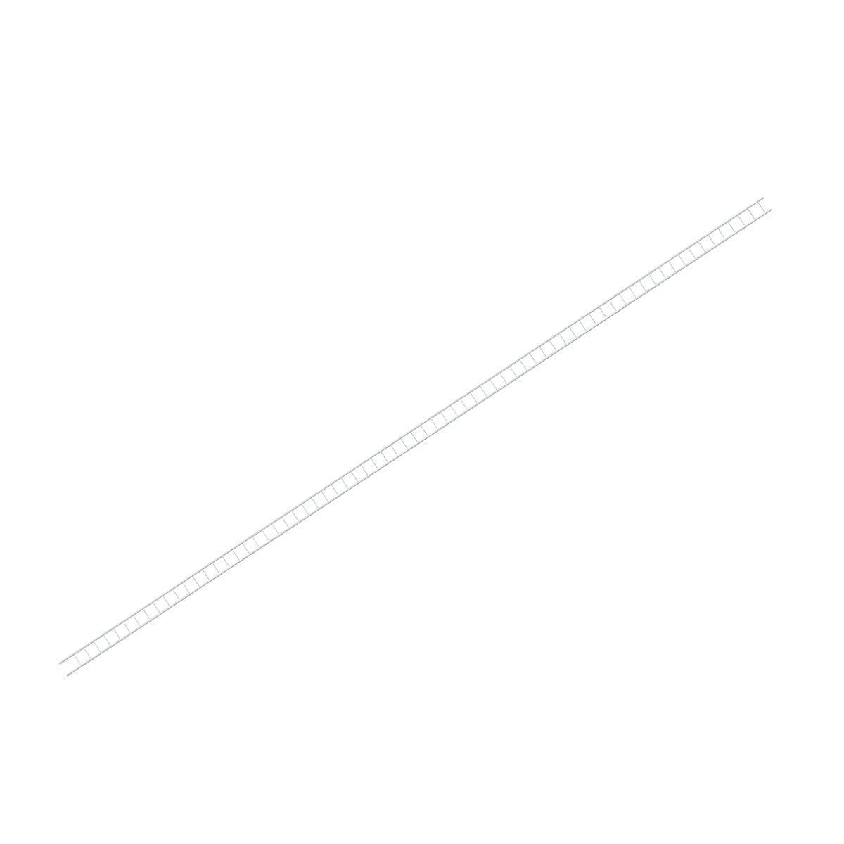 Plastruct Styrene Structural Ladder - Pkg of 2, 1:100 Scale, 1/8'' H x 1/4'' W x 5'' L