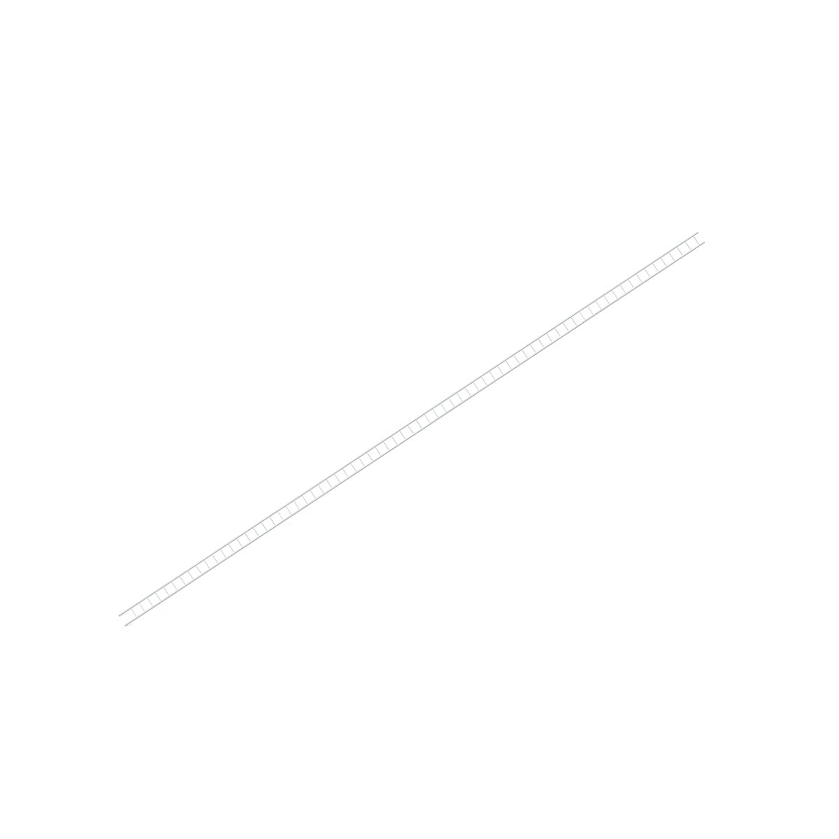Plastruct Styrene Structural Ladder - Pkg of 2, 1:200 Scale, 5/64'' H x 5/32'' W x 3'' L