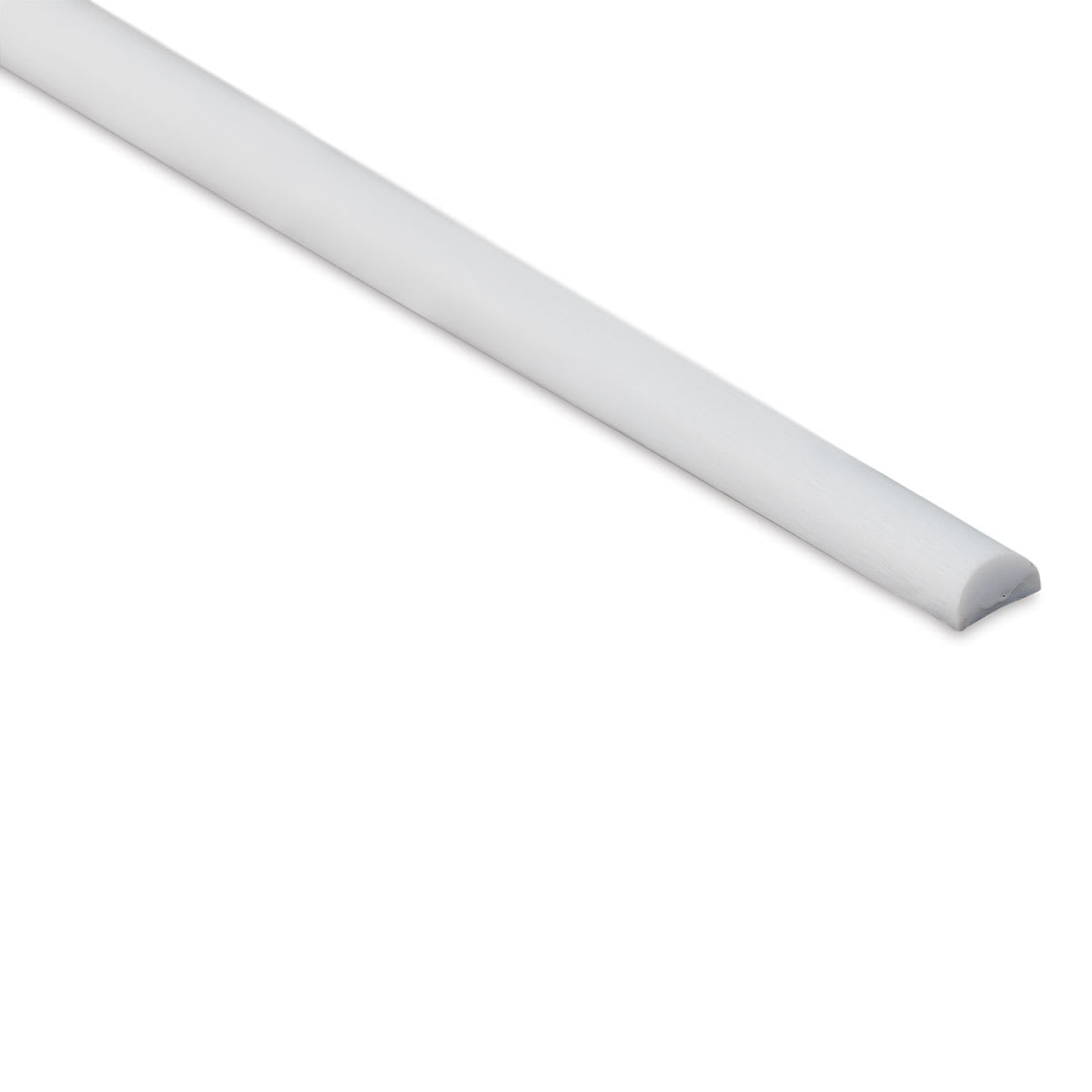 Plastruct Plastic Half-Round Rod - 0.1" Dia × 0.05" H × 10" L - close-up