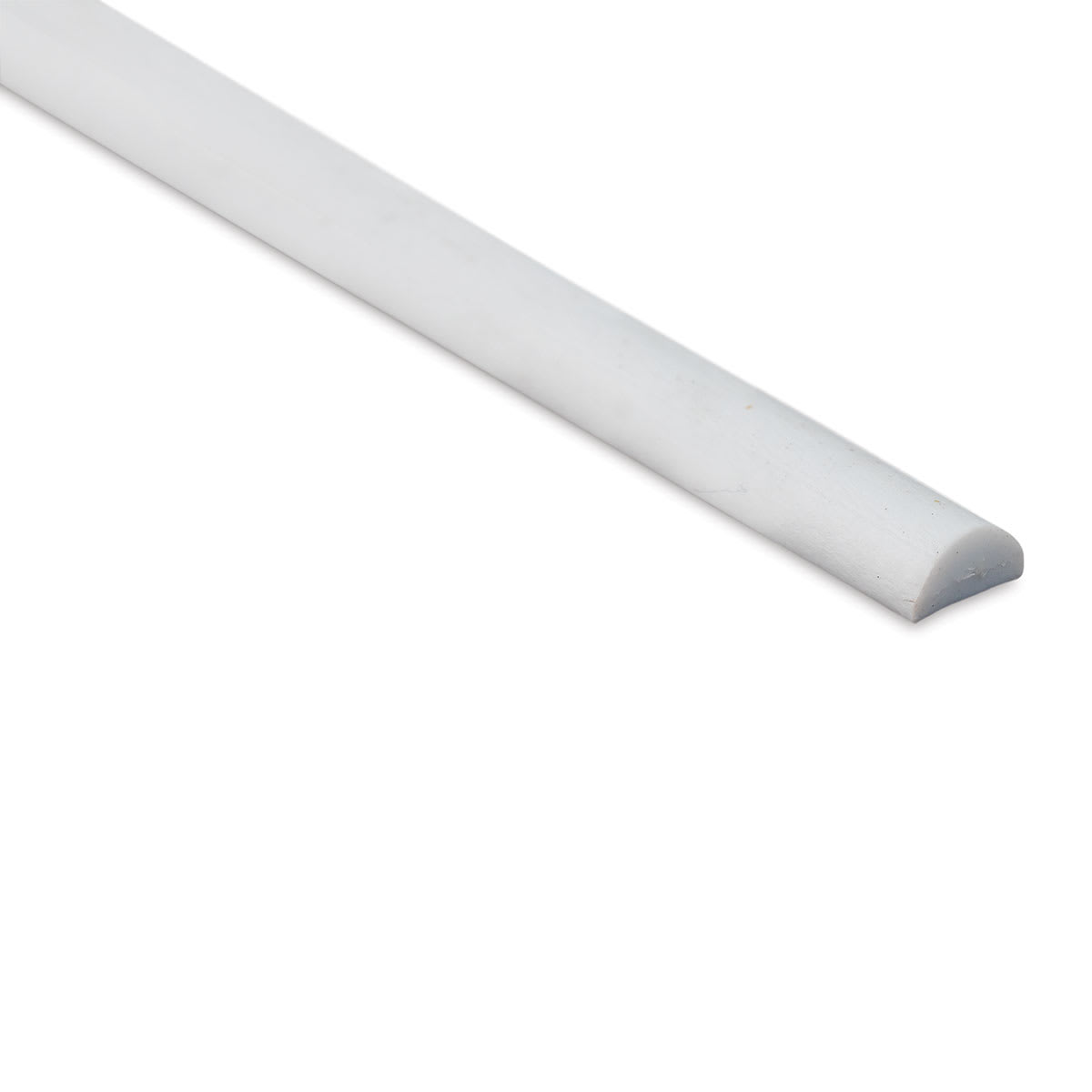 Plastruct Plastic Half-Round Rod - 0.125" Dia × 0.0625" H × 10" L - close-up