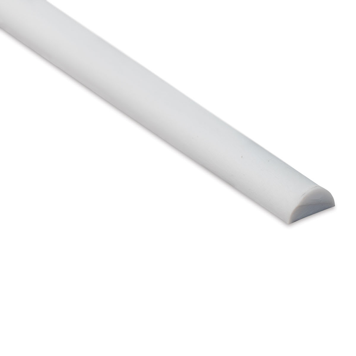Plastruct Plastic Half-Round Rod - 0.156" Dia × 0.078" H × 10" L - close-up