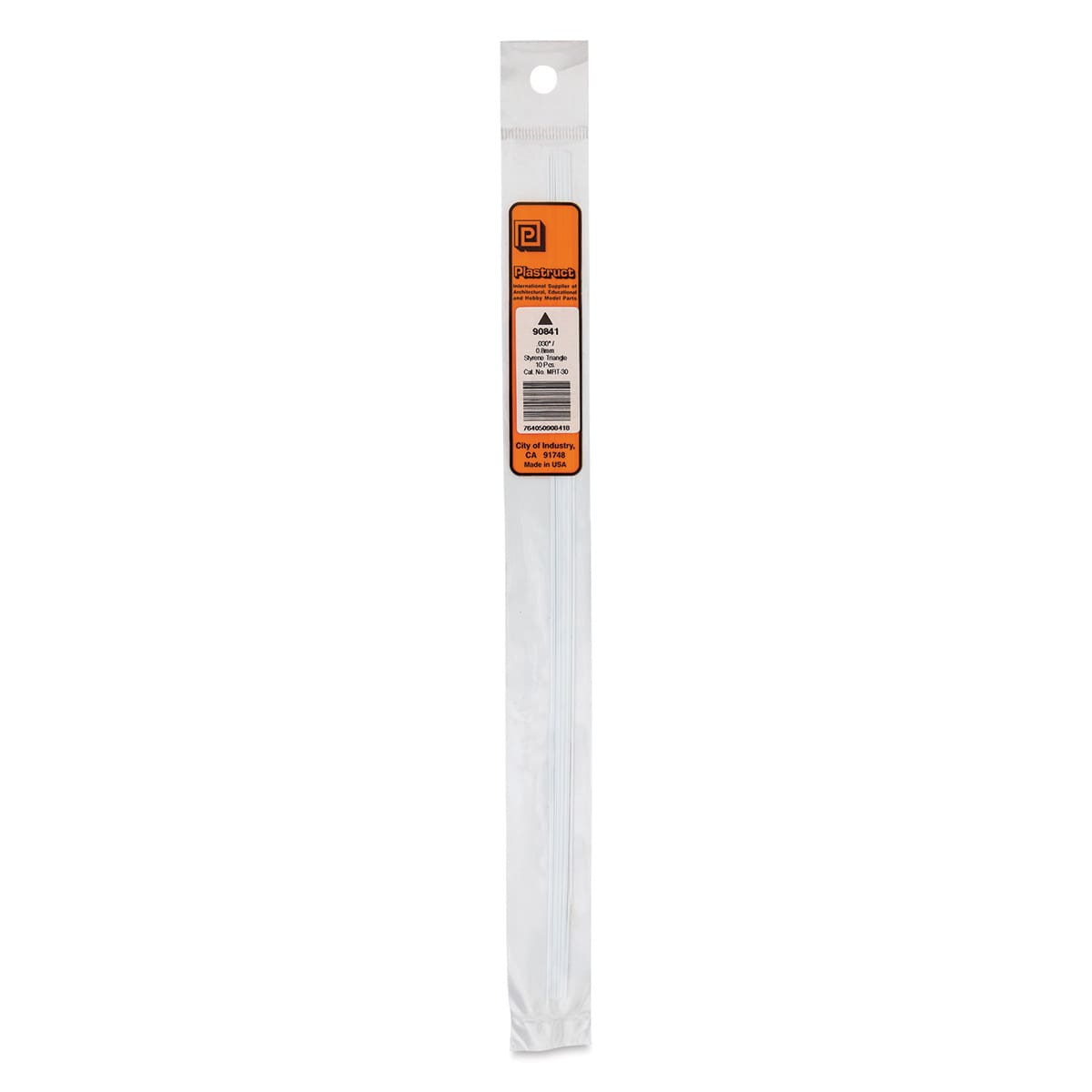 Plastruct Plastic Triangular Rod - Pkg of 10, 0.03" H × 0.03" W × 10" L